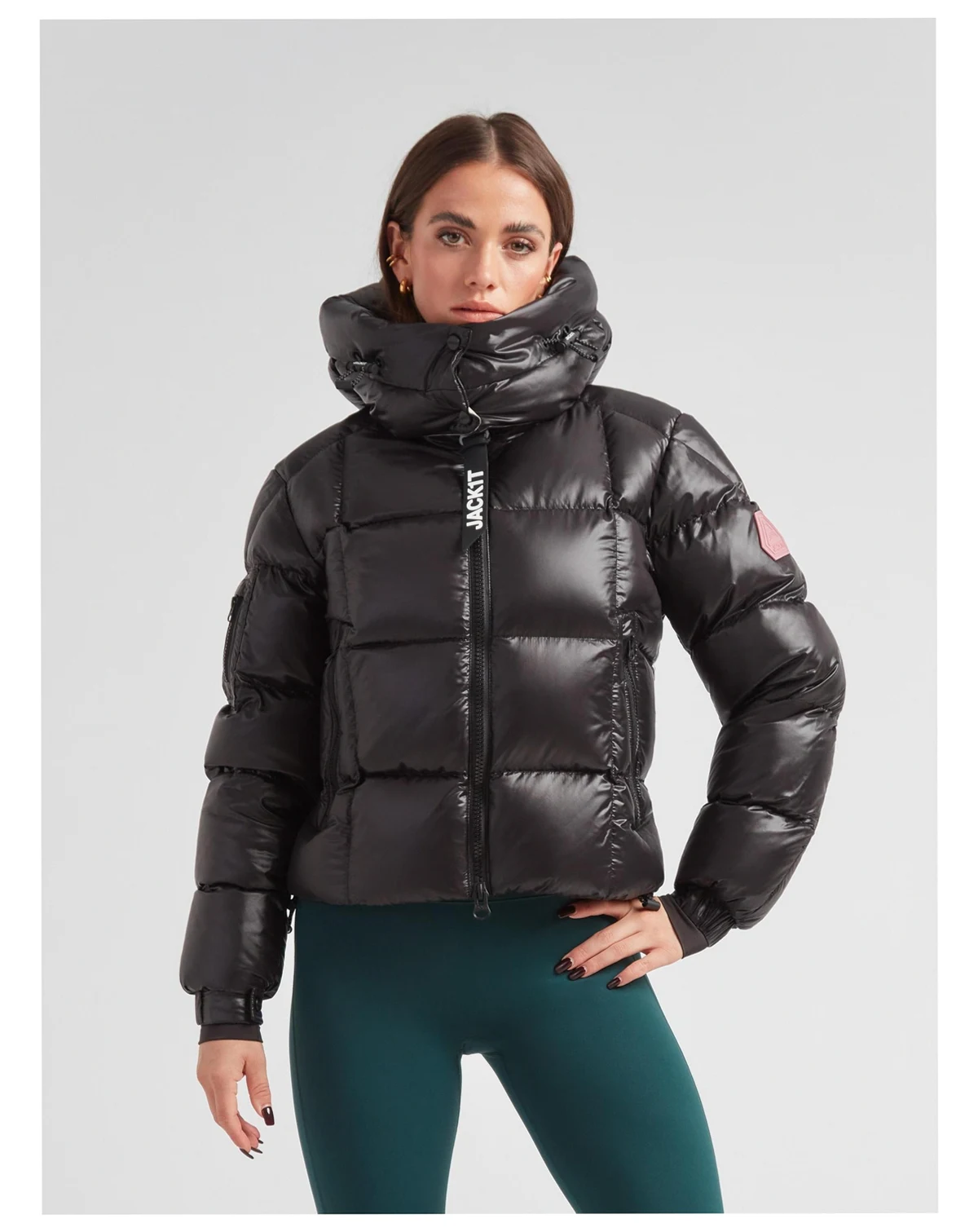 Women's EZ Boxed Hooded Cropped Puffer Coat