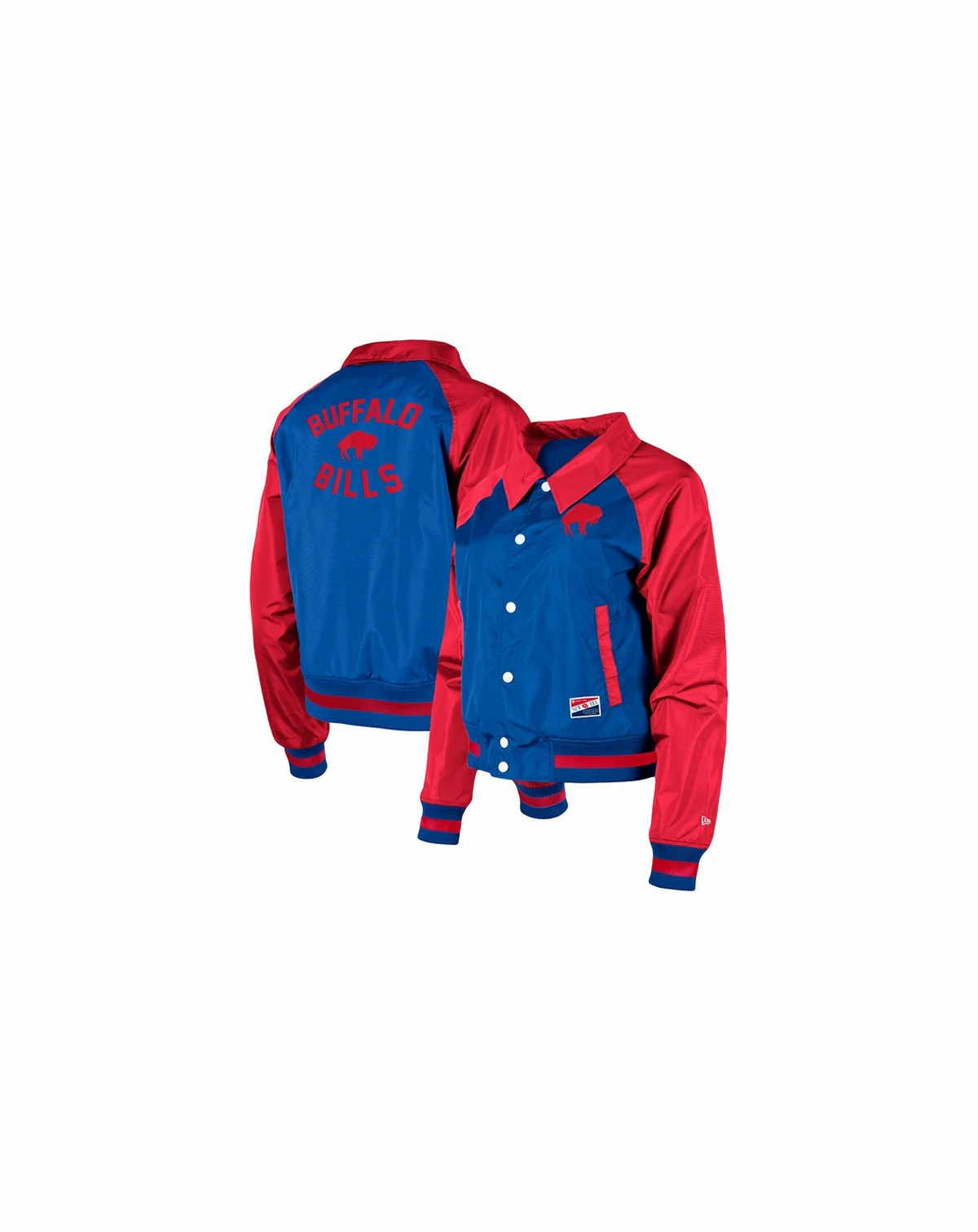 Women's Royal Buffalo Bills Coaches Raglan Full-Snap Jacket