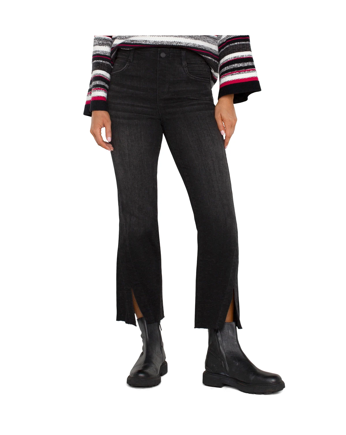 Women's Petite Gia Glider Cropped Flare Leg Pants