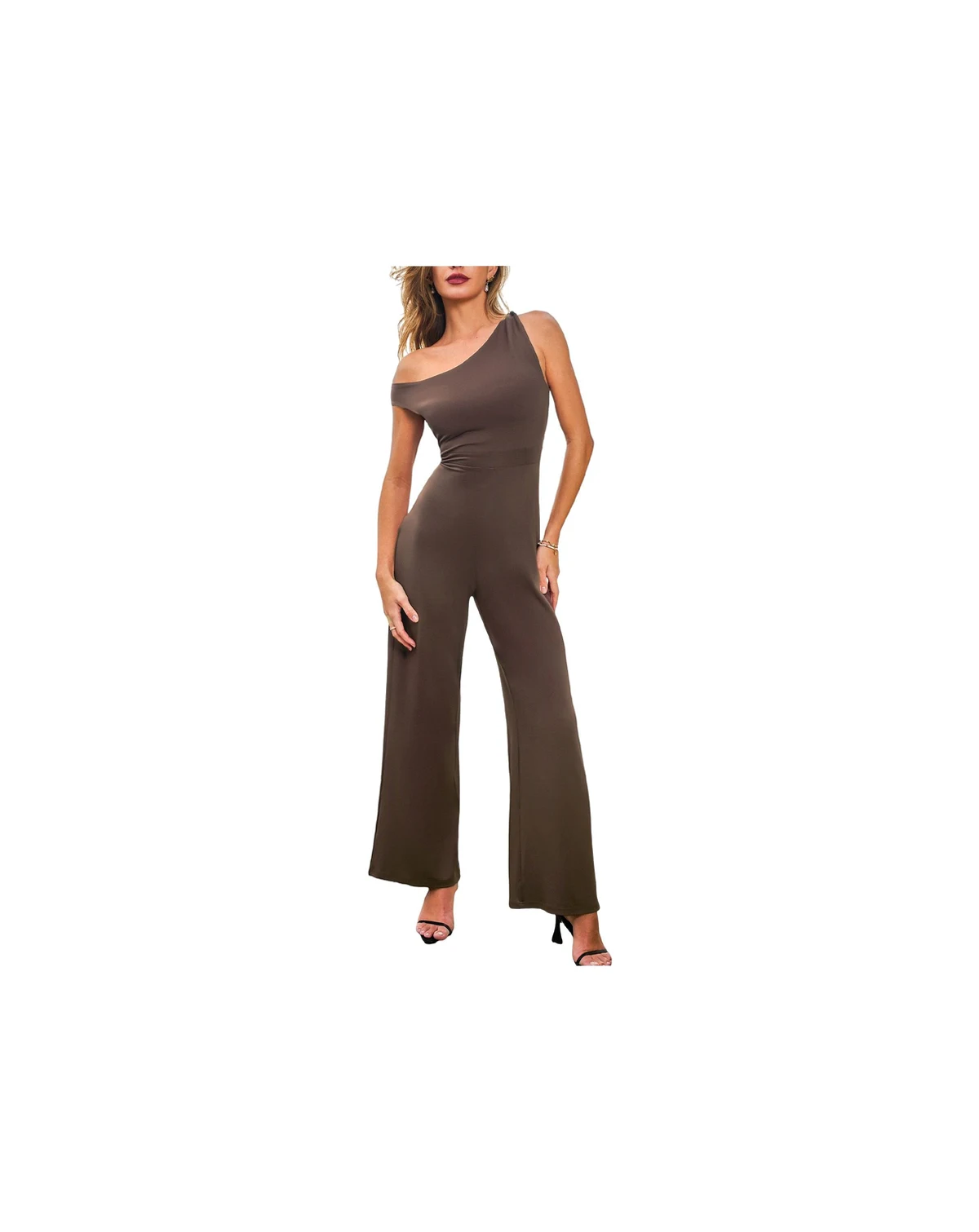 Women's Sharp Turn Brown Jumpsuit