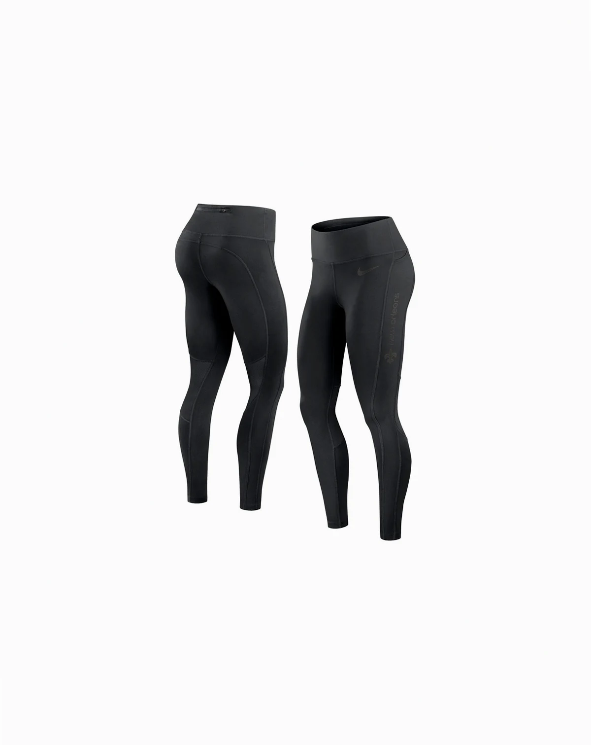 Women's Black New Orleans Saints Performance Leggings