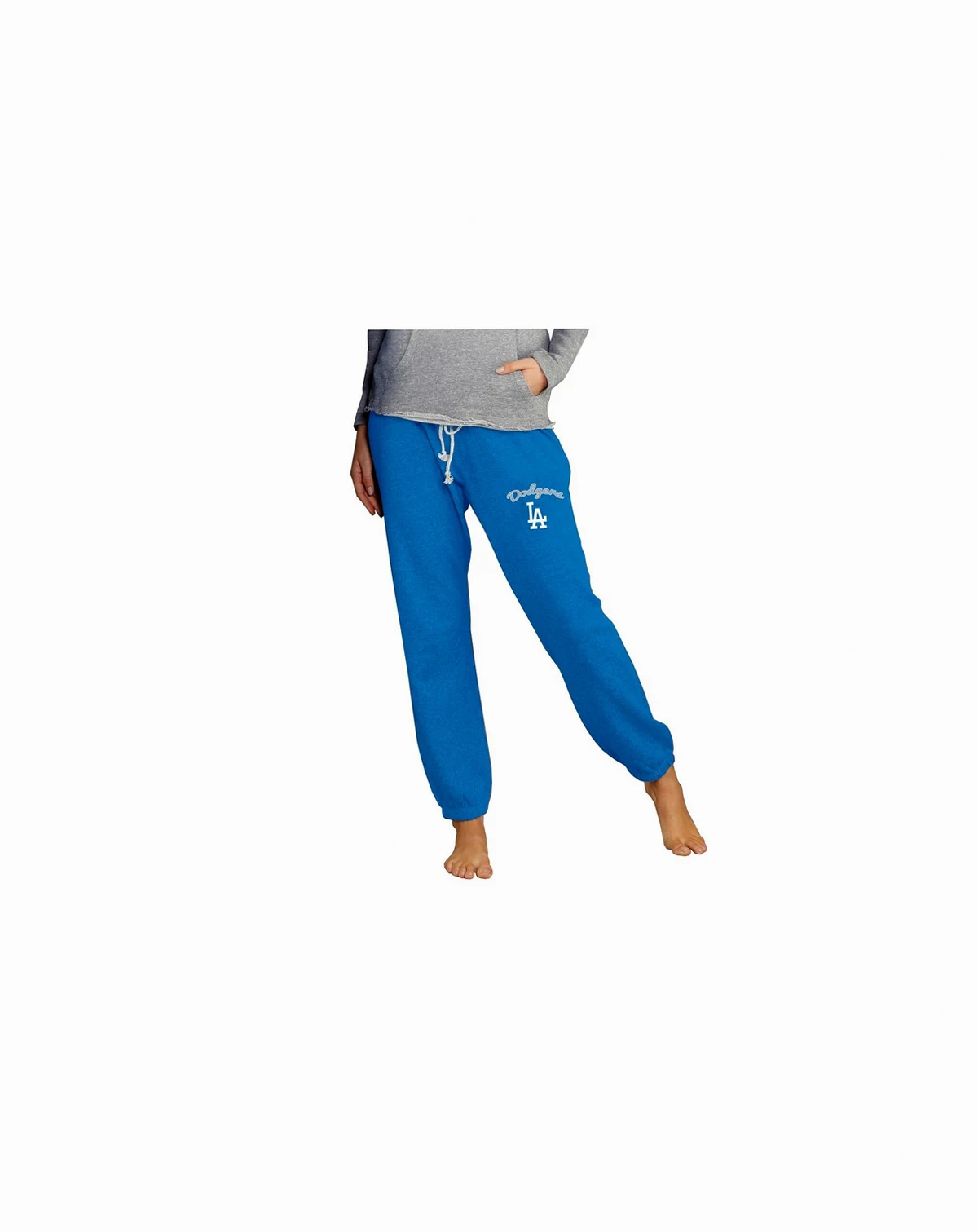 Women's Royal Los Angeles Dodgers Mainstream Knit Jogger Pants