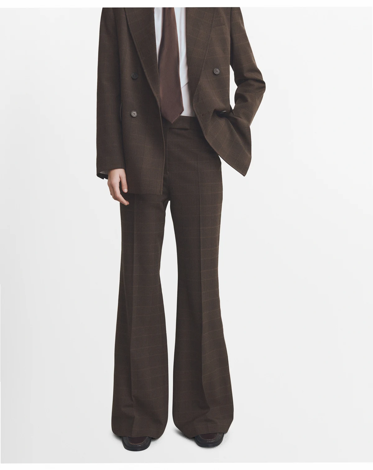 Women's Check Suit Pants