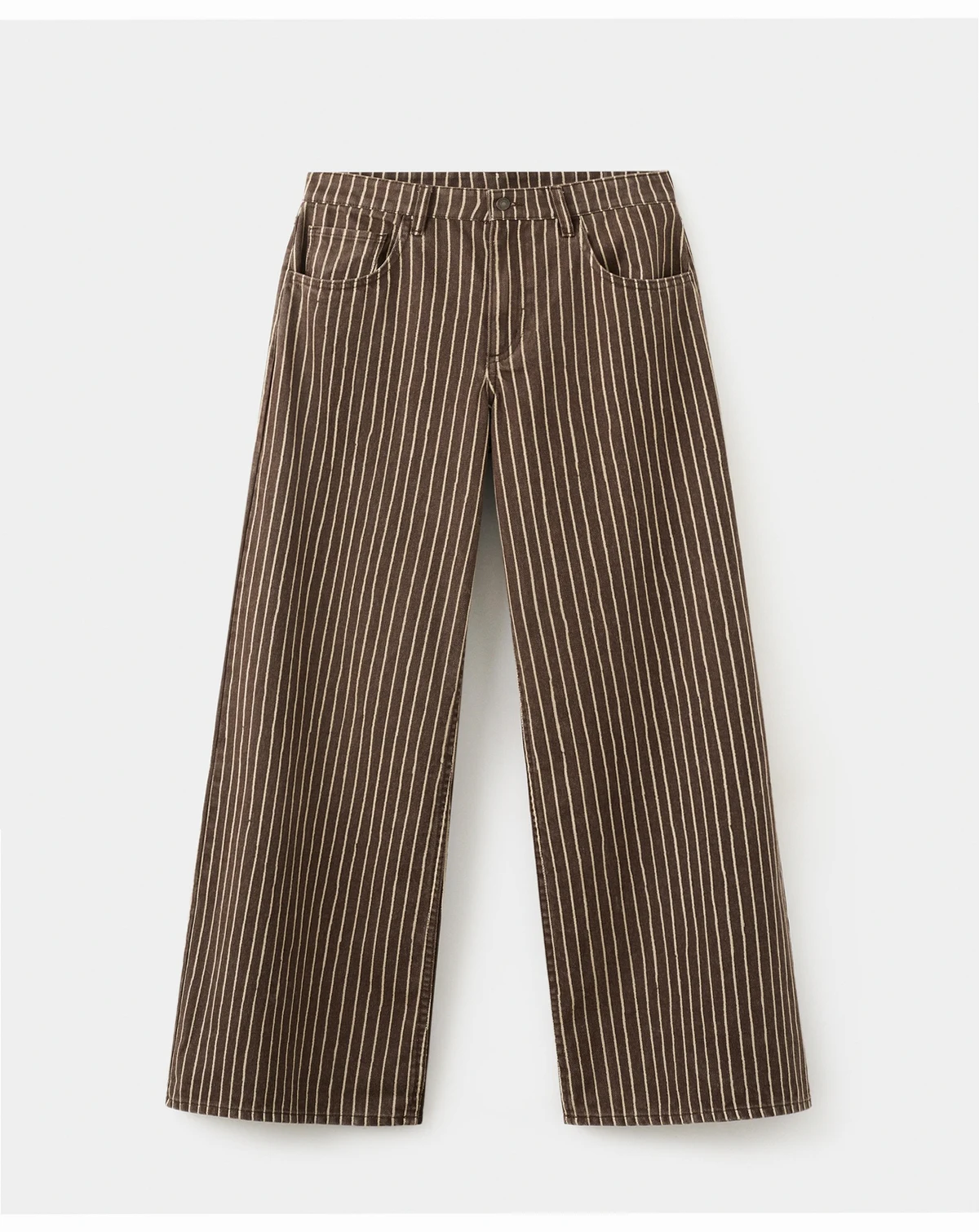 Women's Wide Leg Striped Jeans