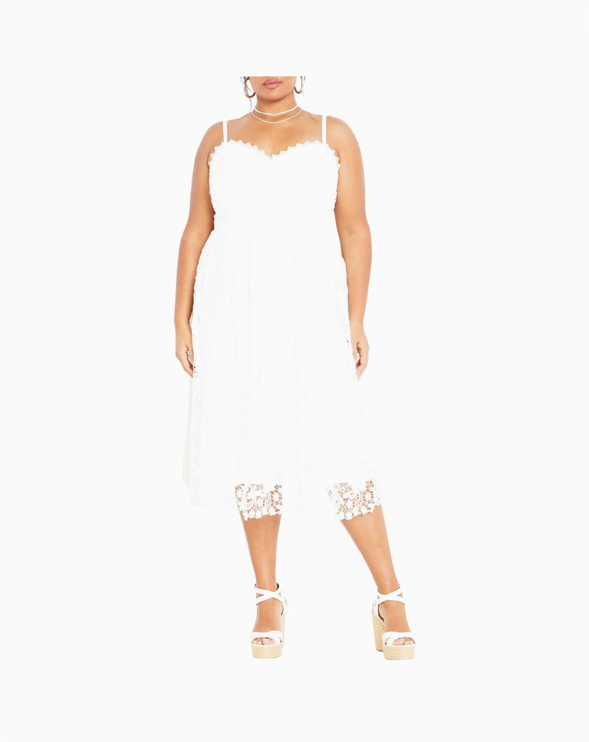Plus Size Scarlet Lace Dress