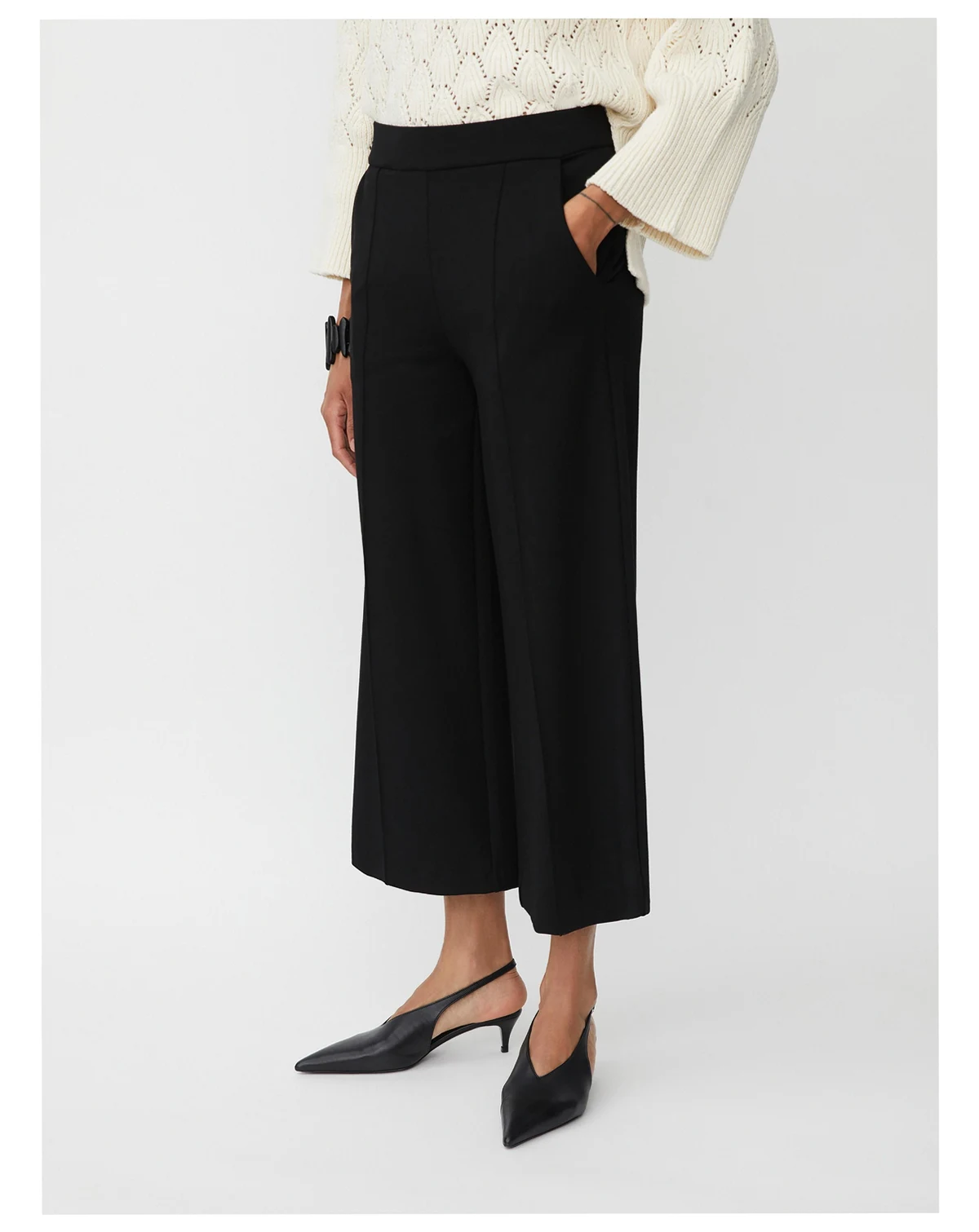 Women's MaPiana High Waisted Cropped Pants