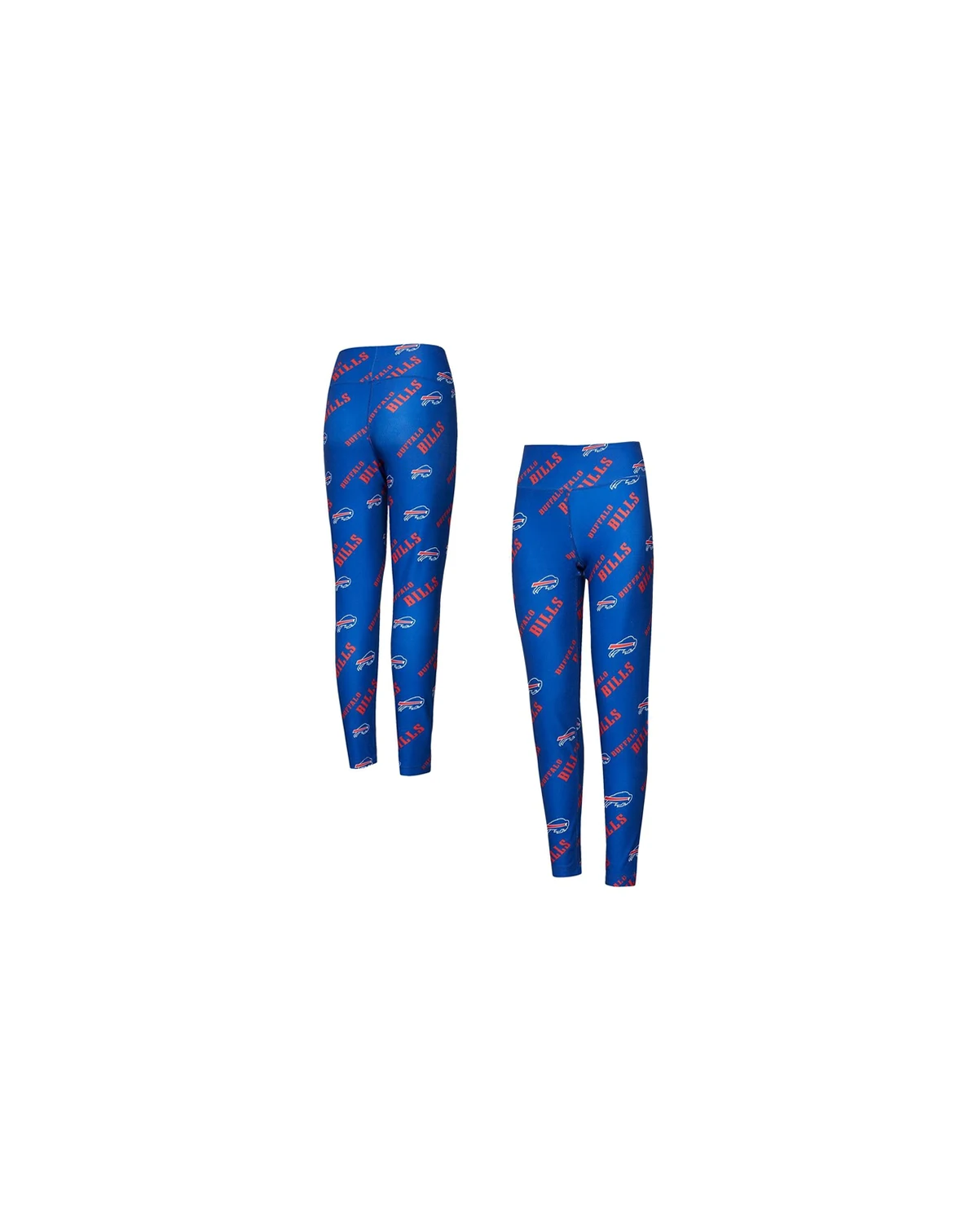 Women's Royal Buffalo Bills Breakthrough Allover Print Knit Leggings