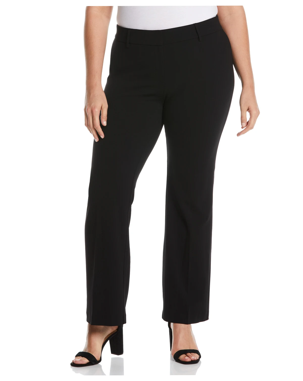 Plus Size Stretch Crepe Classic Fit Pants