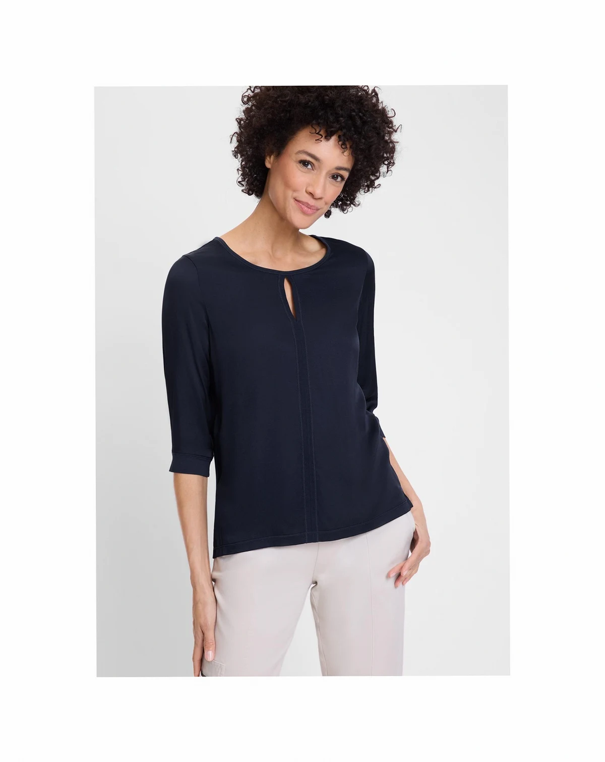Women's Sateen Effect Solid Top