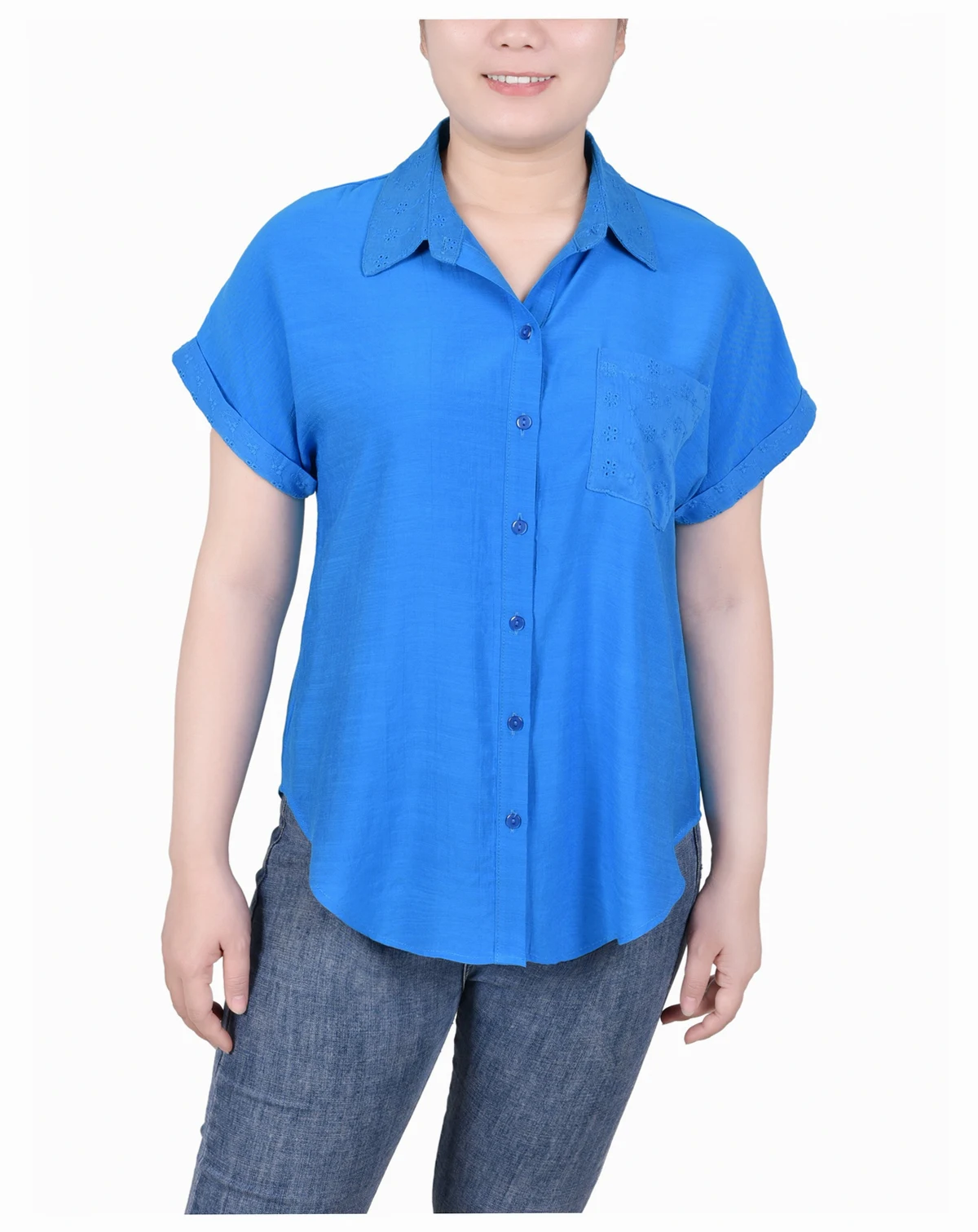 Women's Short Extended Sleeve Blouse