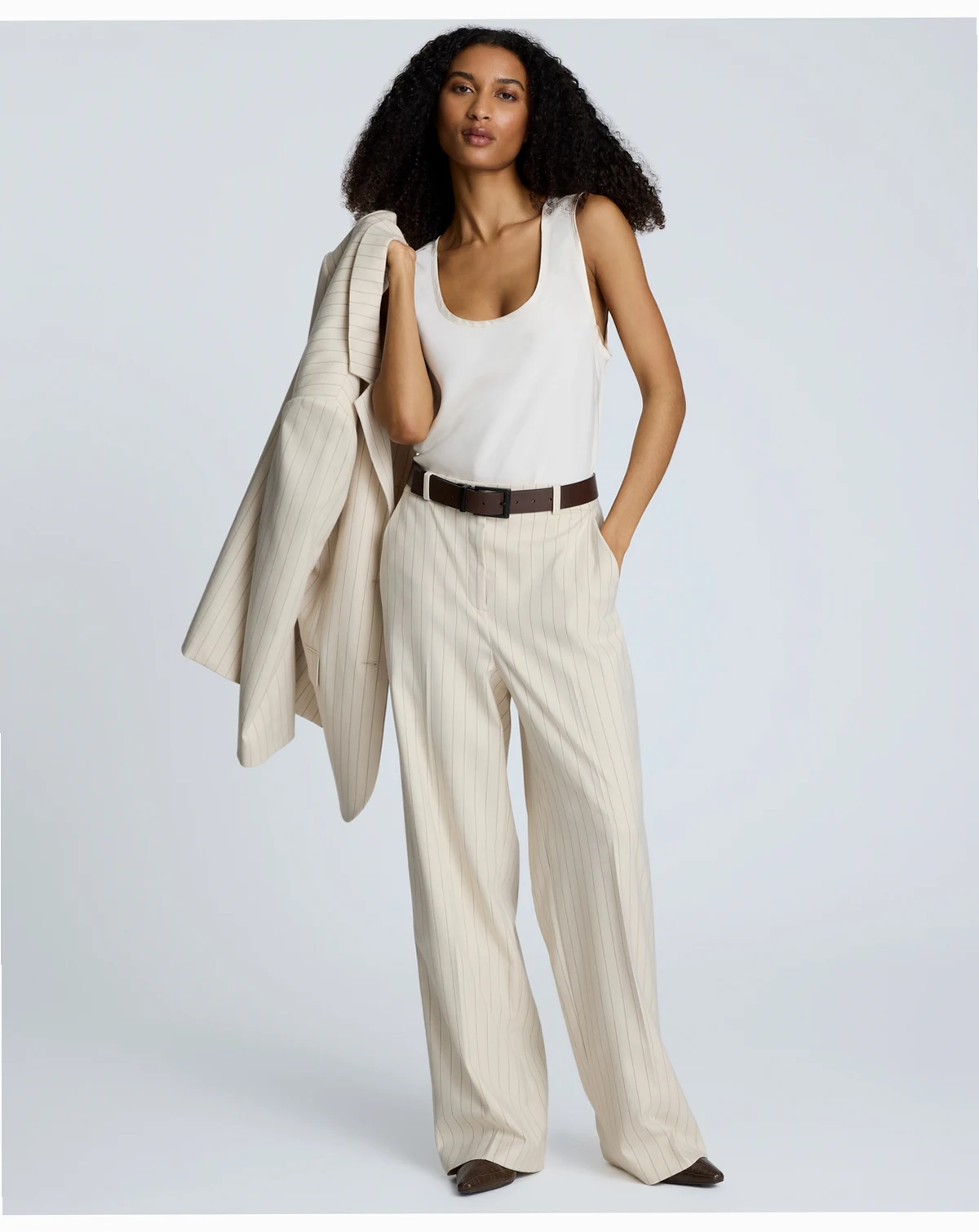 Women's Satin Scoop Neck Sleeveless Top