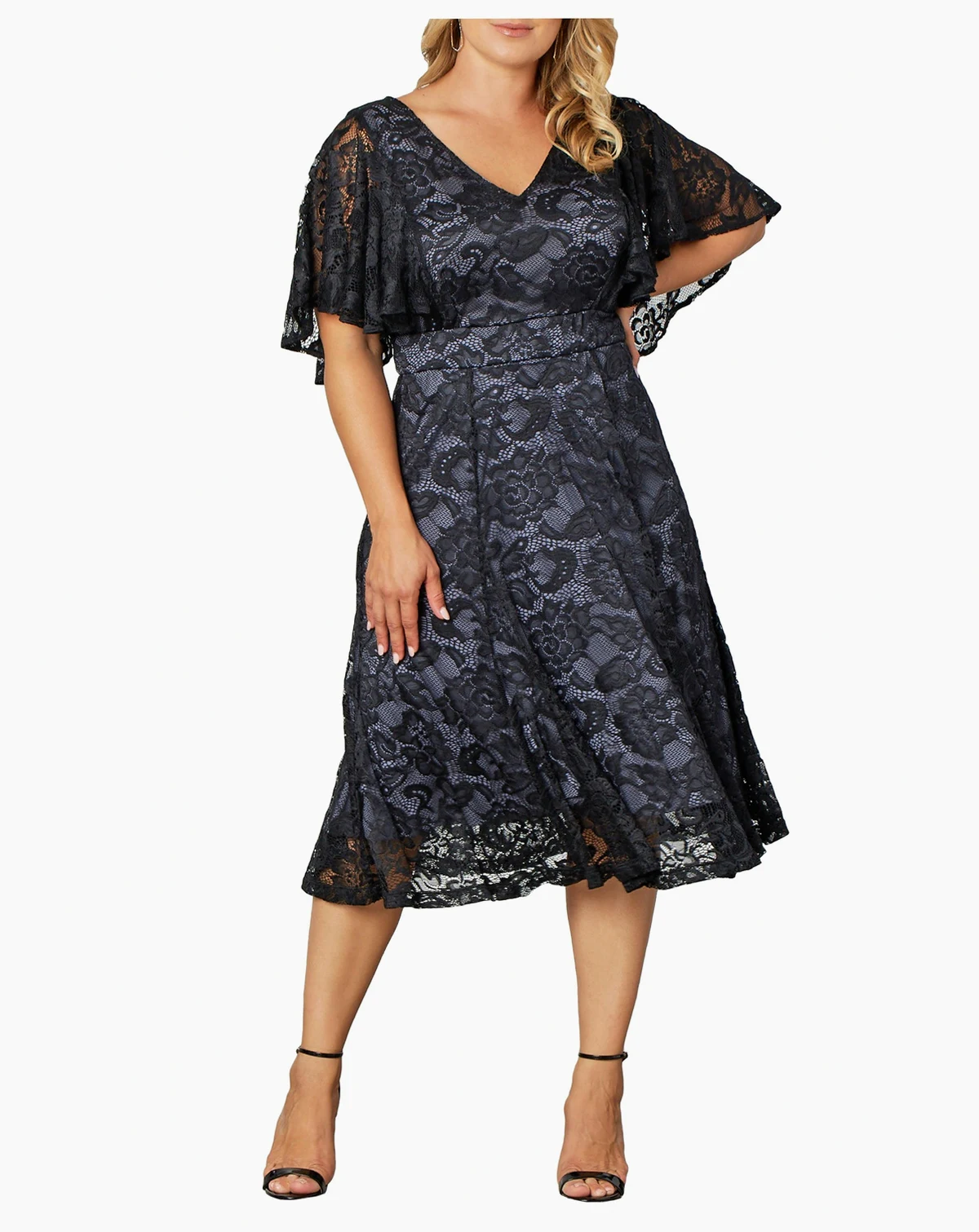Plus Size Camille Lace Cocktail Dress