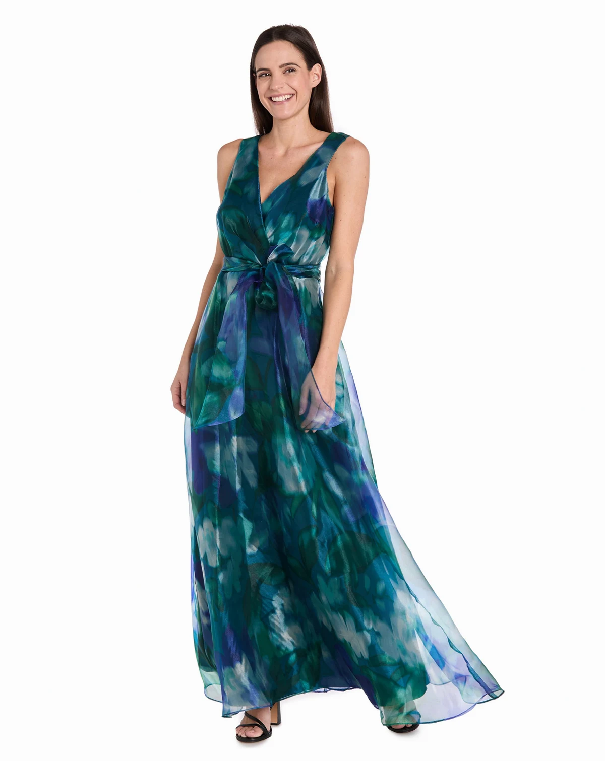 Women's Sleeveless Bow-Tie A-Line Dress