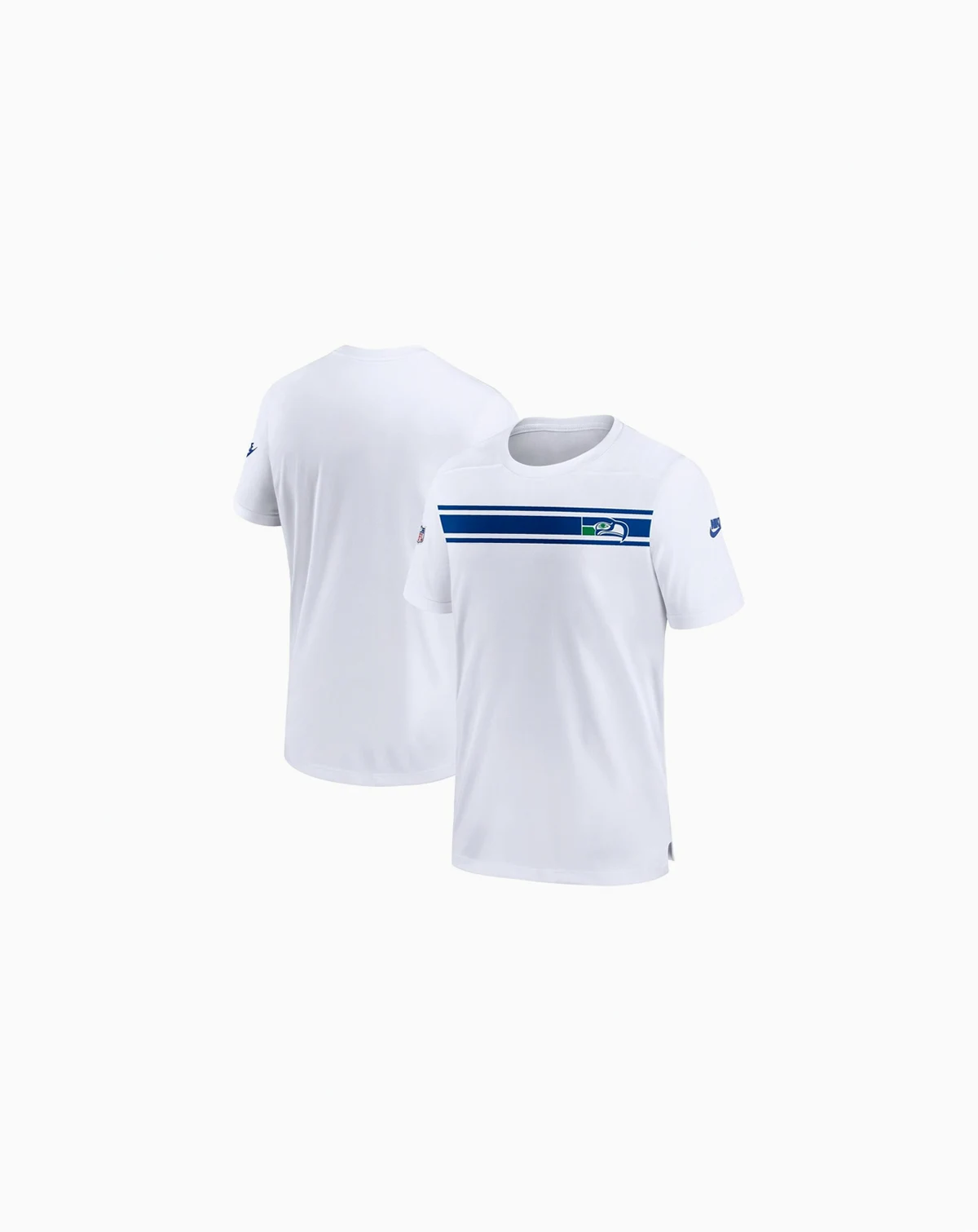 Men's White Seattle Seahawks Throwback Sideline Coaches Performance T-shirt
