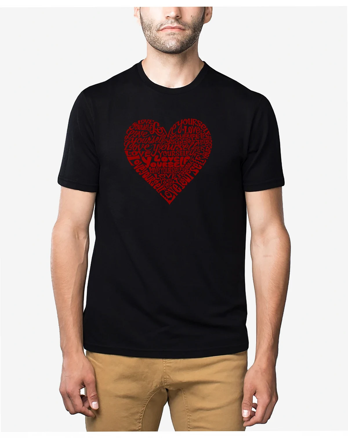 Men's Love Yourself Premium Blend Word Art T-shirt