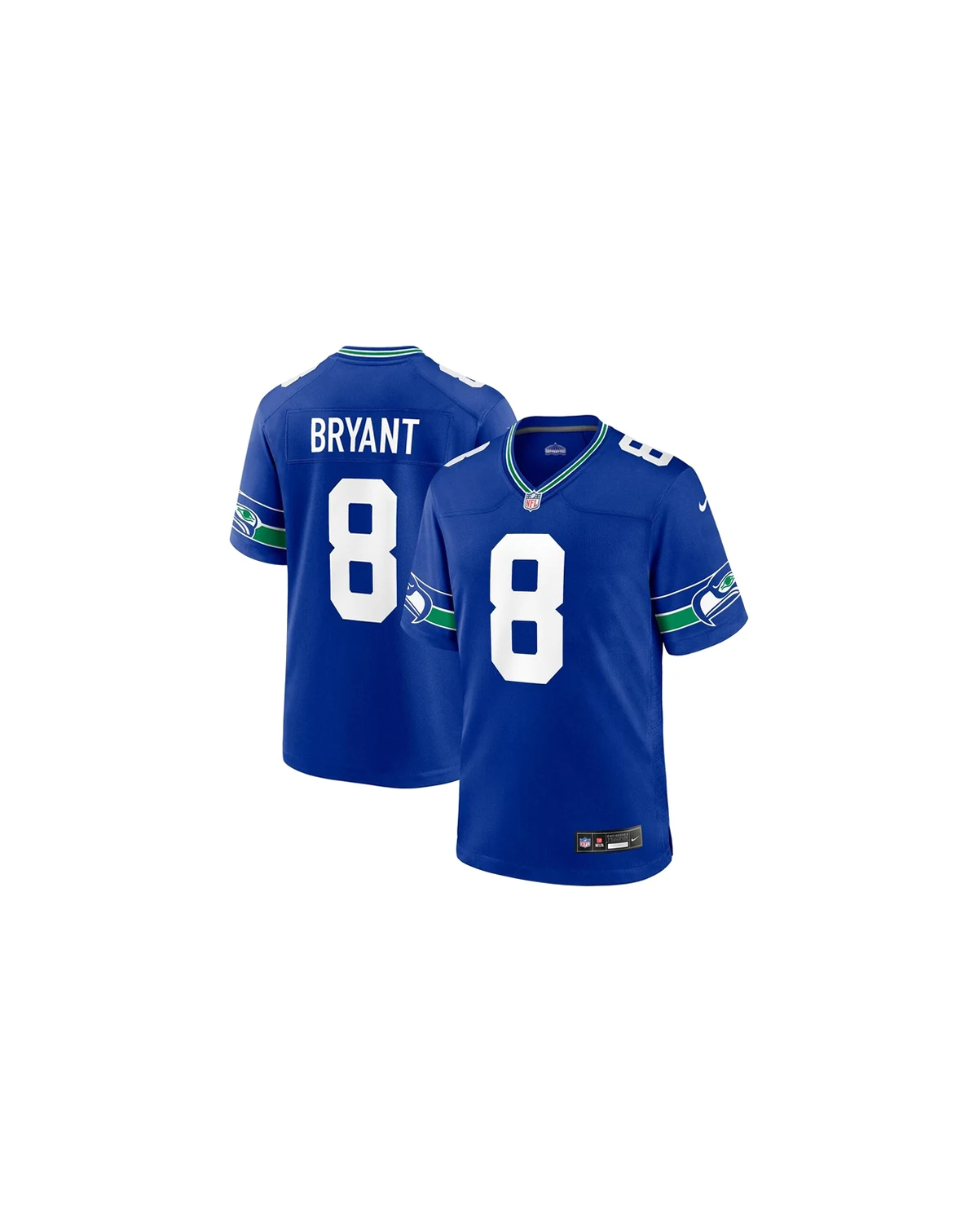 Men's Coby Bryant Royal Seattle Seahawks Throwback Player Game Jersey