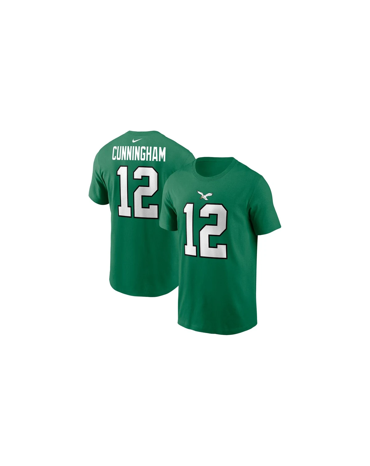 Men's Randall Cunningham Kelly Green Philadelphia Eagles Retired Player Name Number T-Shirt