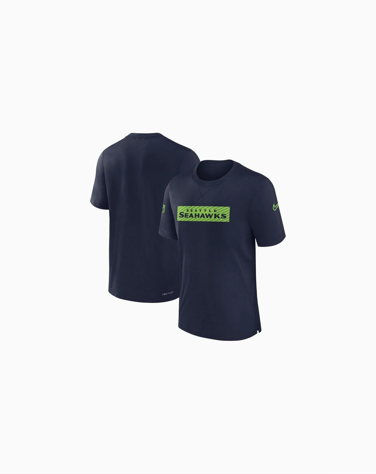Men's College Navy Seattle Seahawks Sideline Player Performance T-Shirt