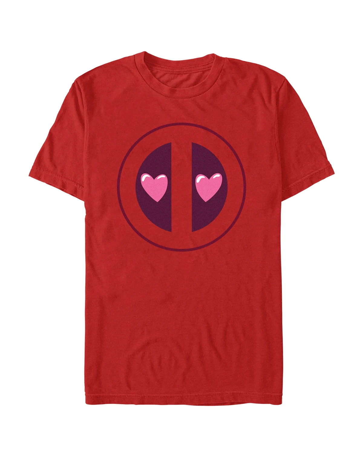 Men's Deadpool Heart Eyes Short Sleeve T-Shirt