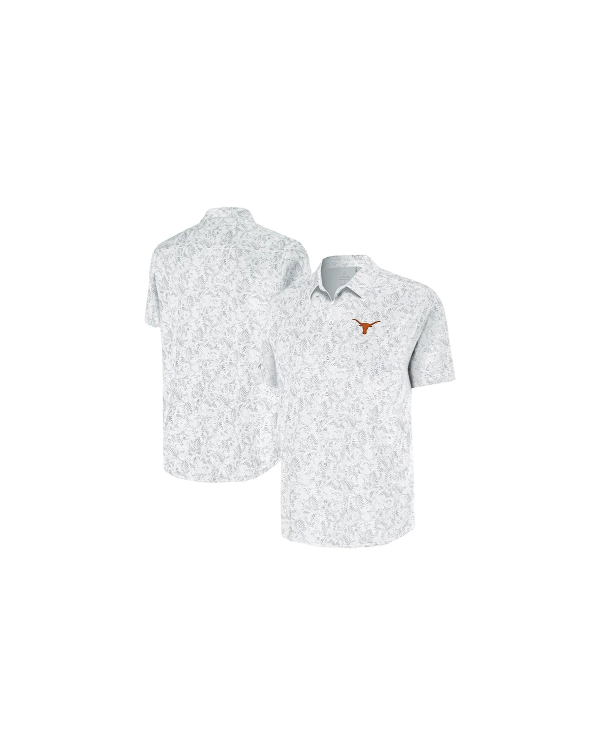 Men's White Texas Longhorns Lush Button-Up Shirt