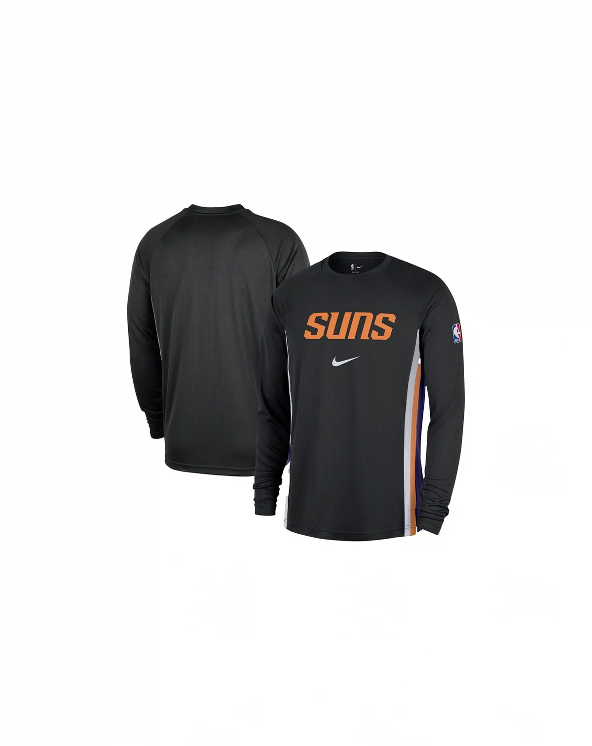 Men's Black Phoenix Suns 2025/26 Authentic Pre-Game Legend Dri-FIT Long Sleeve Shooting Shirt