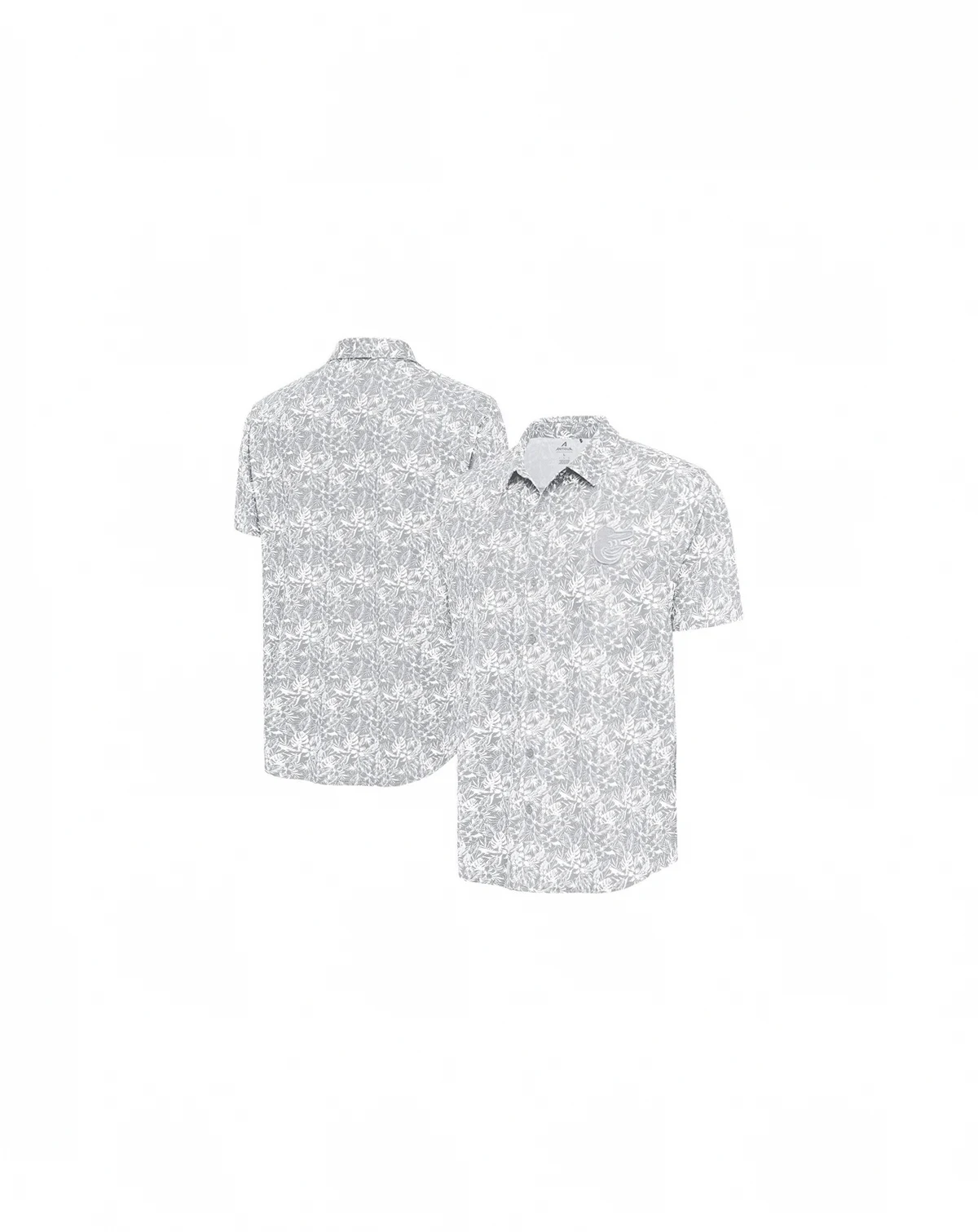 Men's Gray Baltimore Orioles Resort Button-Up Shirt
