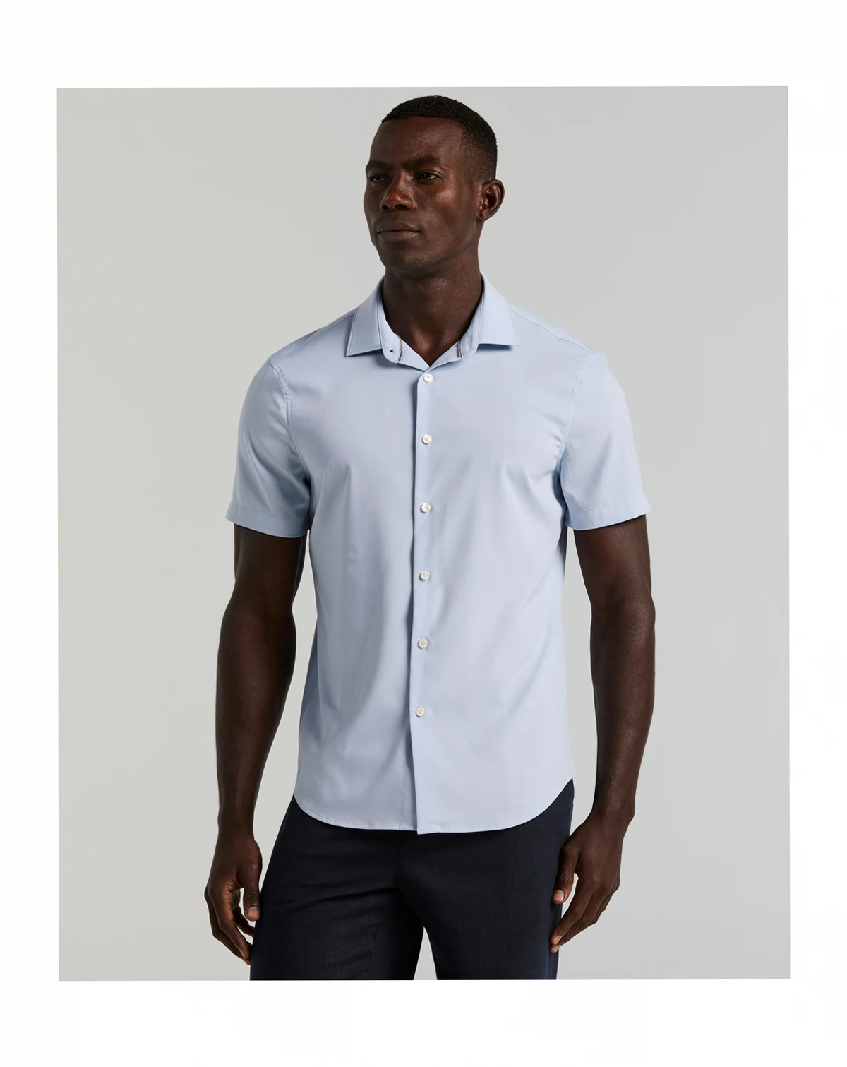 Men's Slim-Fit Short-Sleeve Shirt