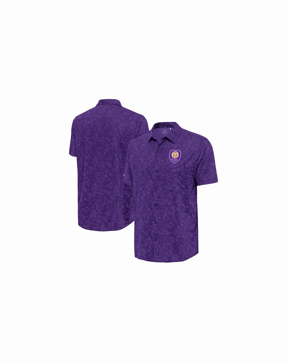 Men's Purple Orlando City SC Lush Woven Button-Up Shirt