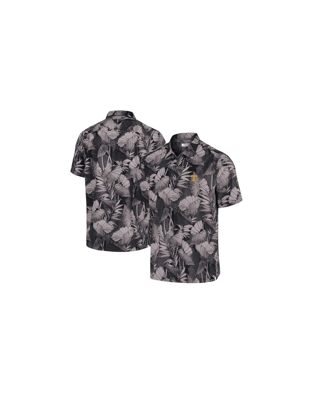Men's Black Tennessee Volunteers Big Tall Coast Nuevo Fronds IslandZone Button-Up Shirt