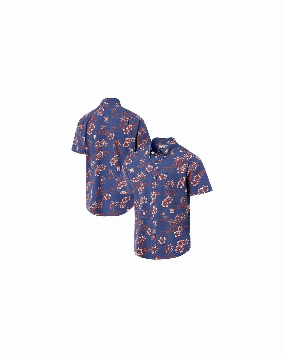 Men's Navy Houston Astros Kekai Performance Button-Up Top