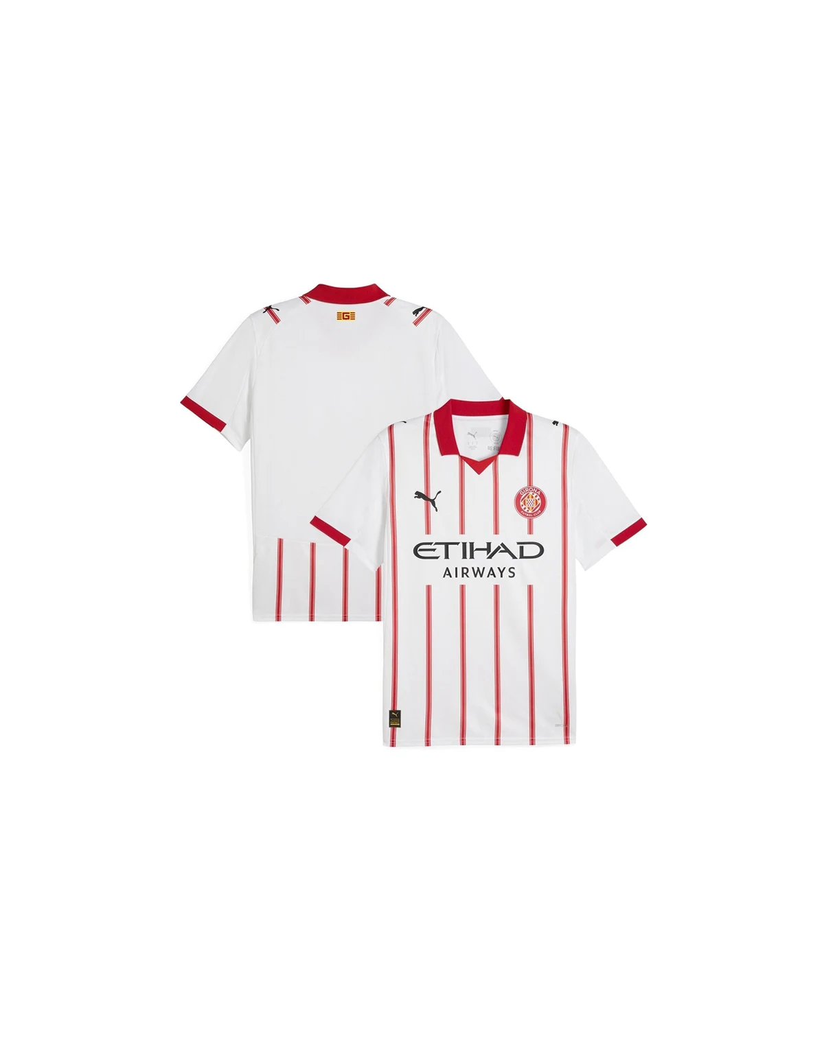 Men's White Girona FC 2025/26 Replica Home Jersey