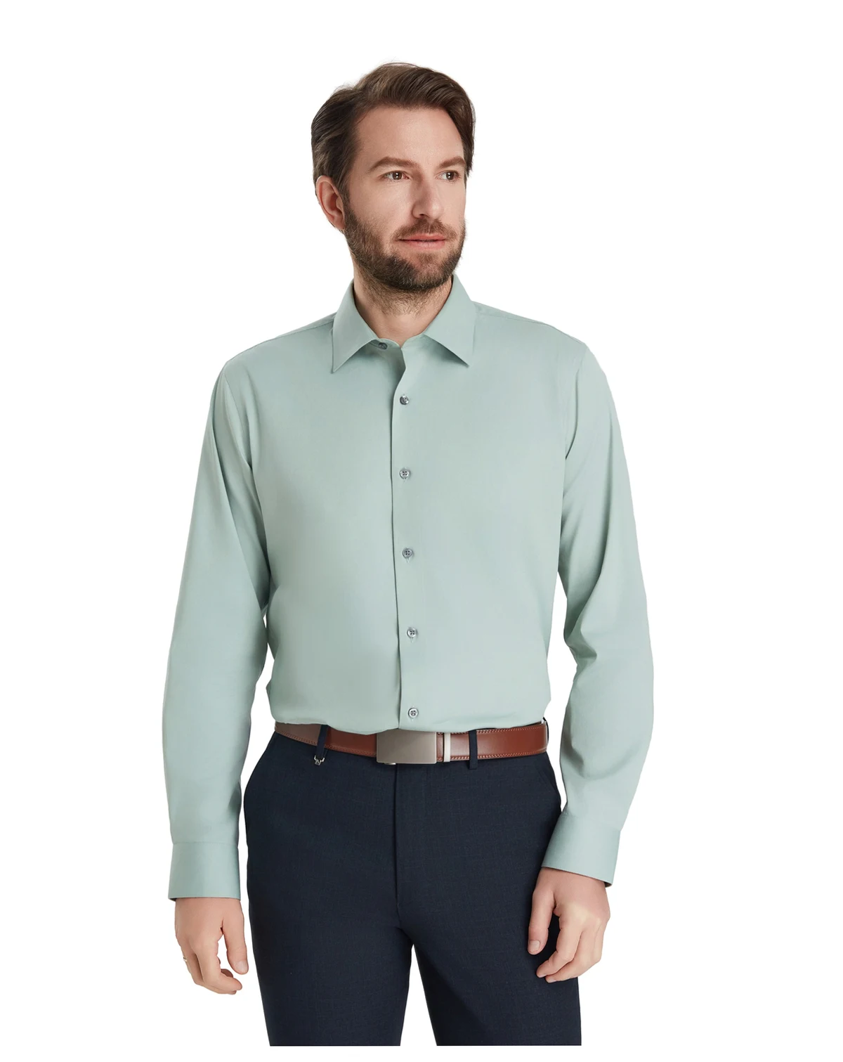 Men's Long-Sleeve Solid Dress Shirt, Macy's Exclusive