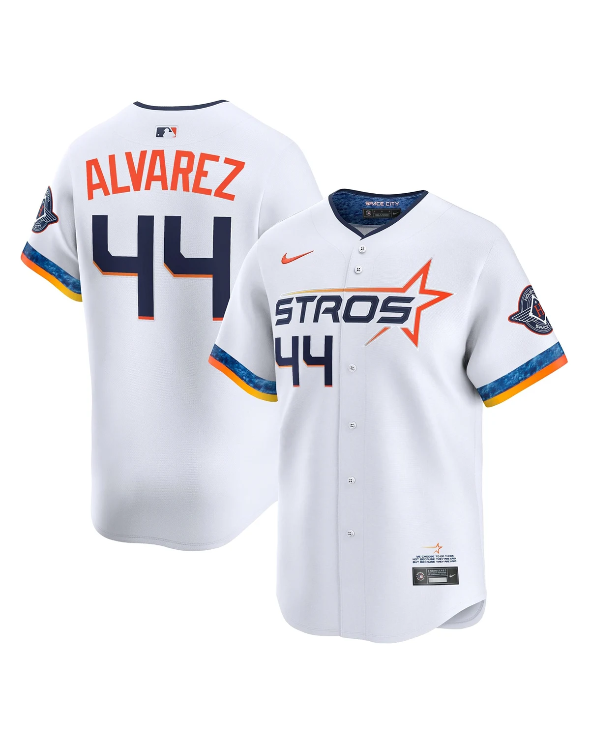 Men's Yordan Alvarez White Houston Astros 2025 City Connect Limited Player Jersey