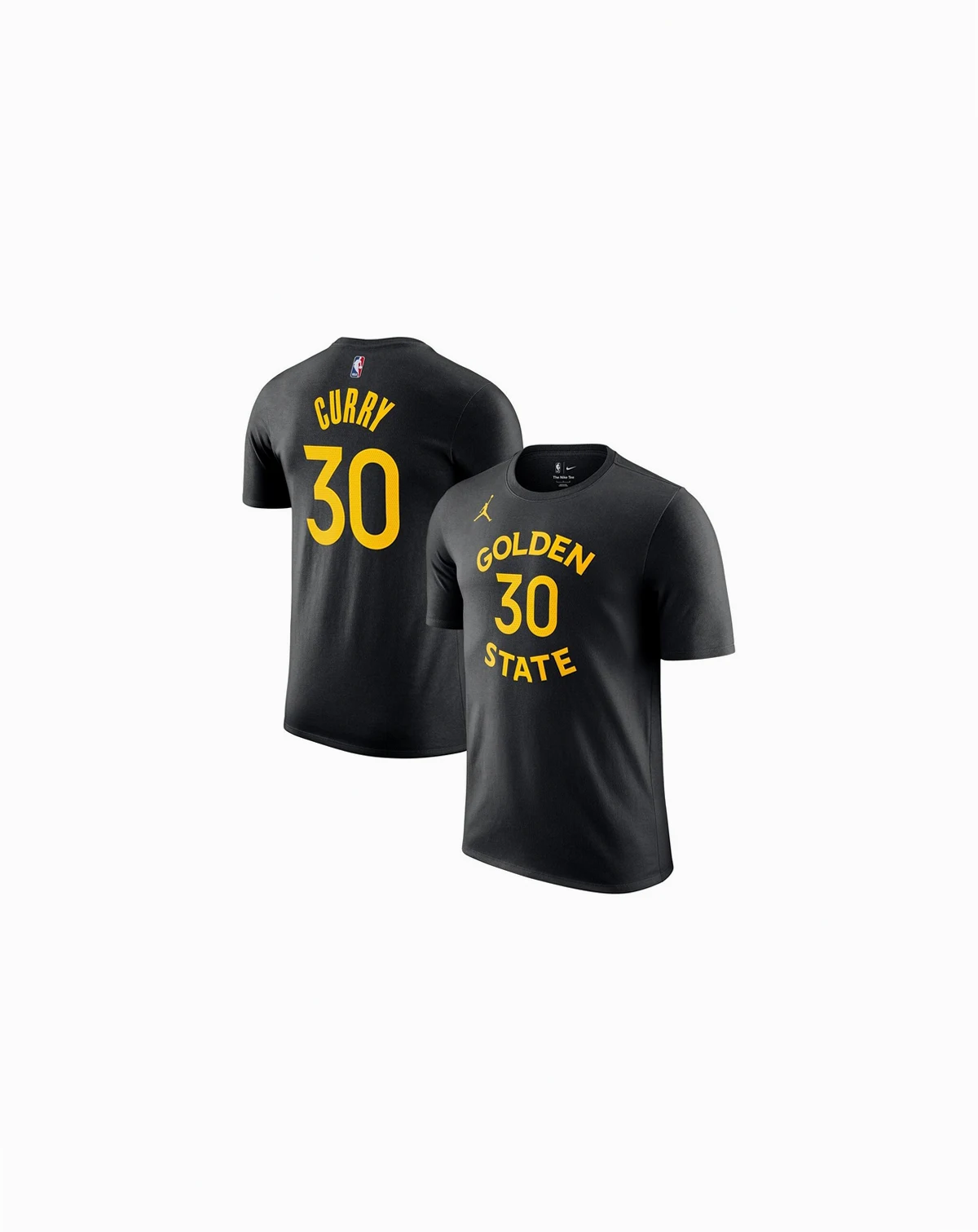 Men's Stephen Curry Black Golden State Warriors Statement Edition Name Number T-Shirt