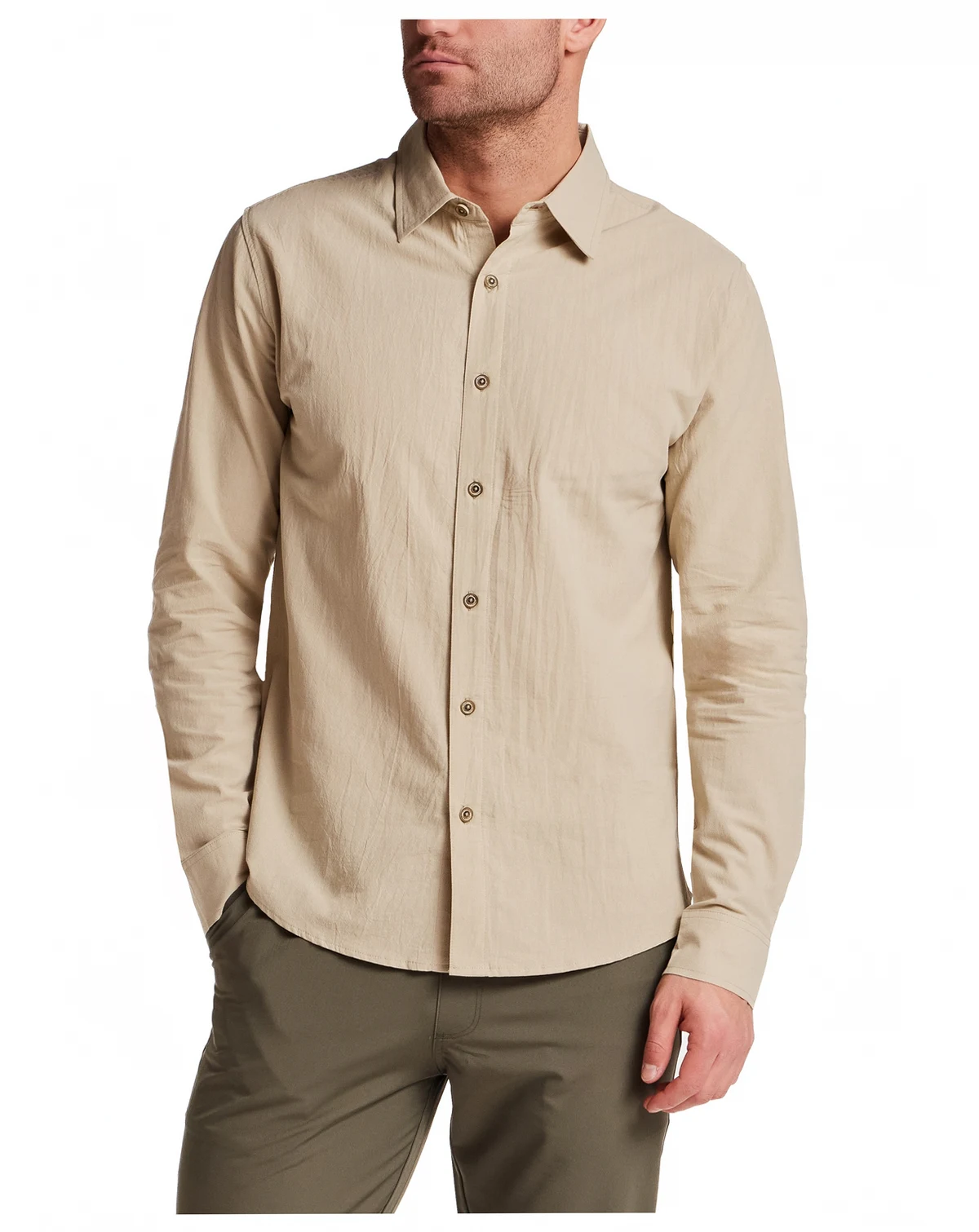Men's Long-Sleeve Sheeting Shirt