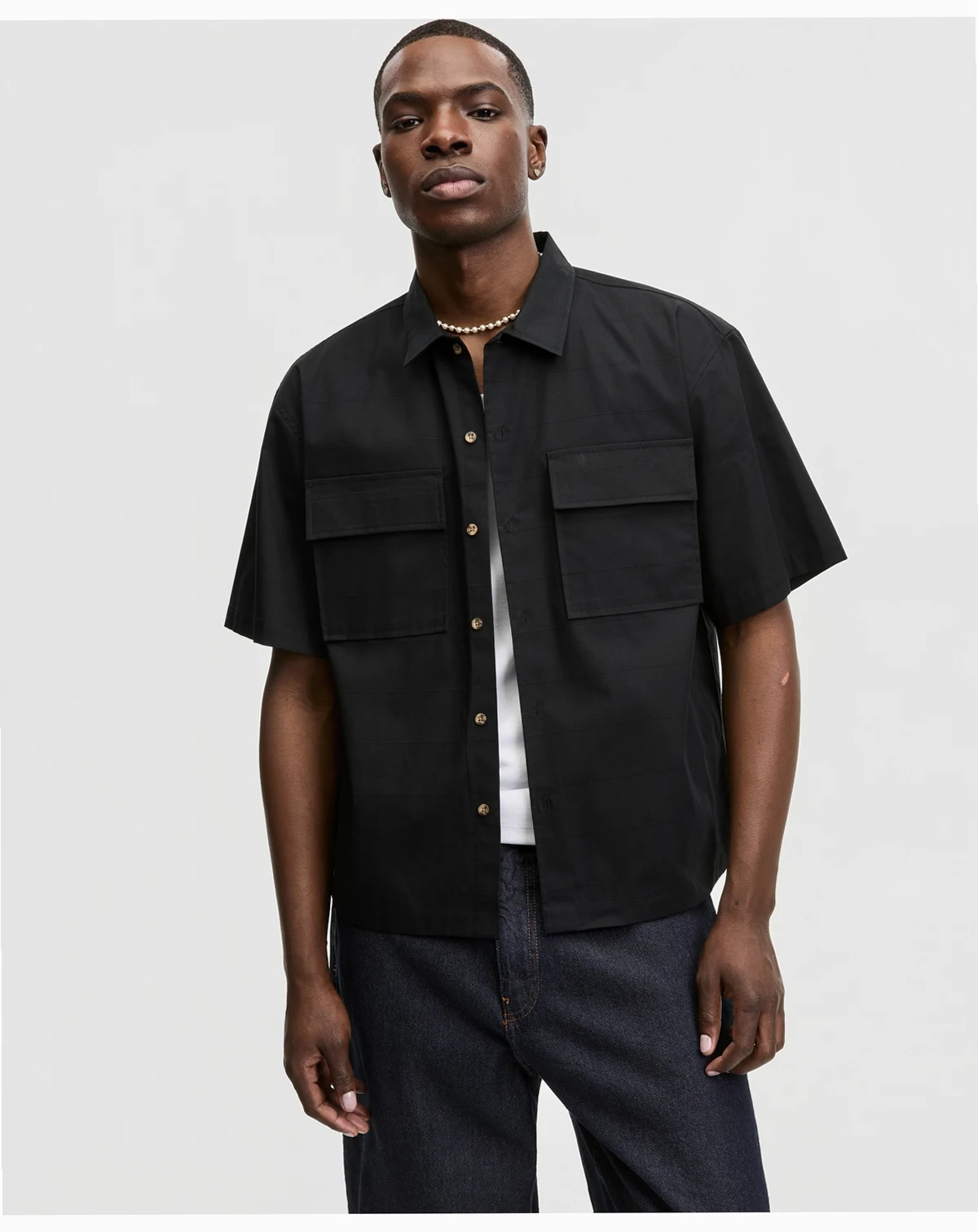 Men's Relaxed-Fit Short-Sleeve Ripstop Shirt, Macy's Exclusive