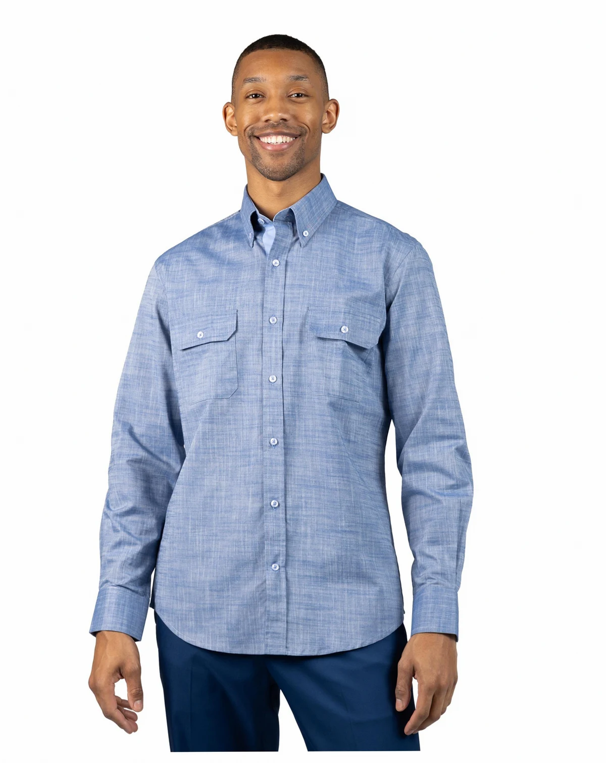 Men's Signature Chambray Long Sleeve Shirt