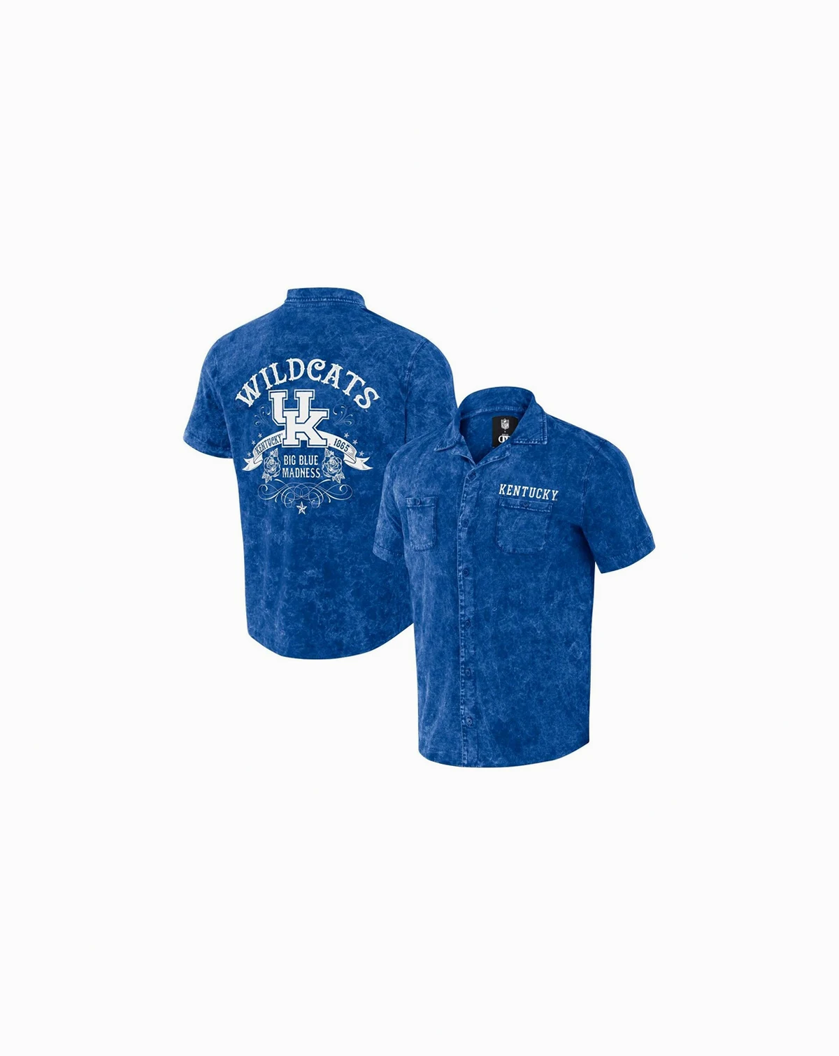 Men's Darius Rucker Collection by Royal Kentucky Wildcats Team Color Button-Up Shirt