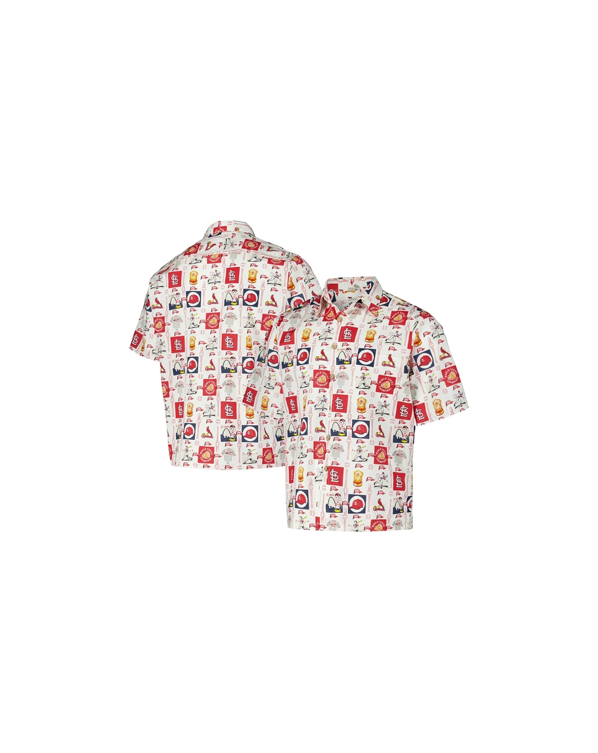 Men's White St. Louis Cardinals Champions Scenic Button-Up Shirt