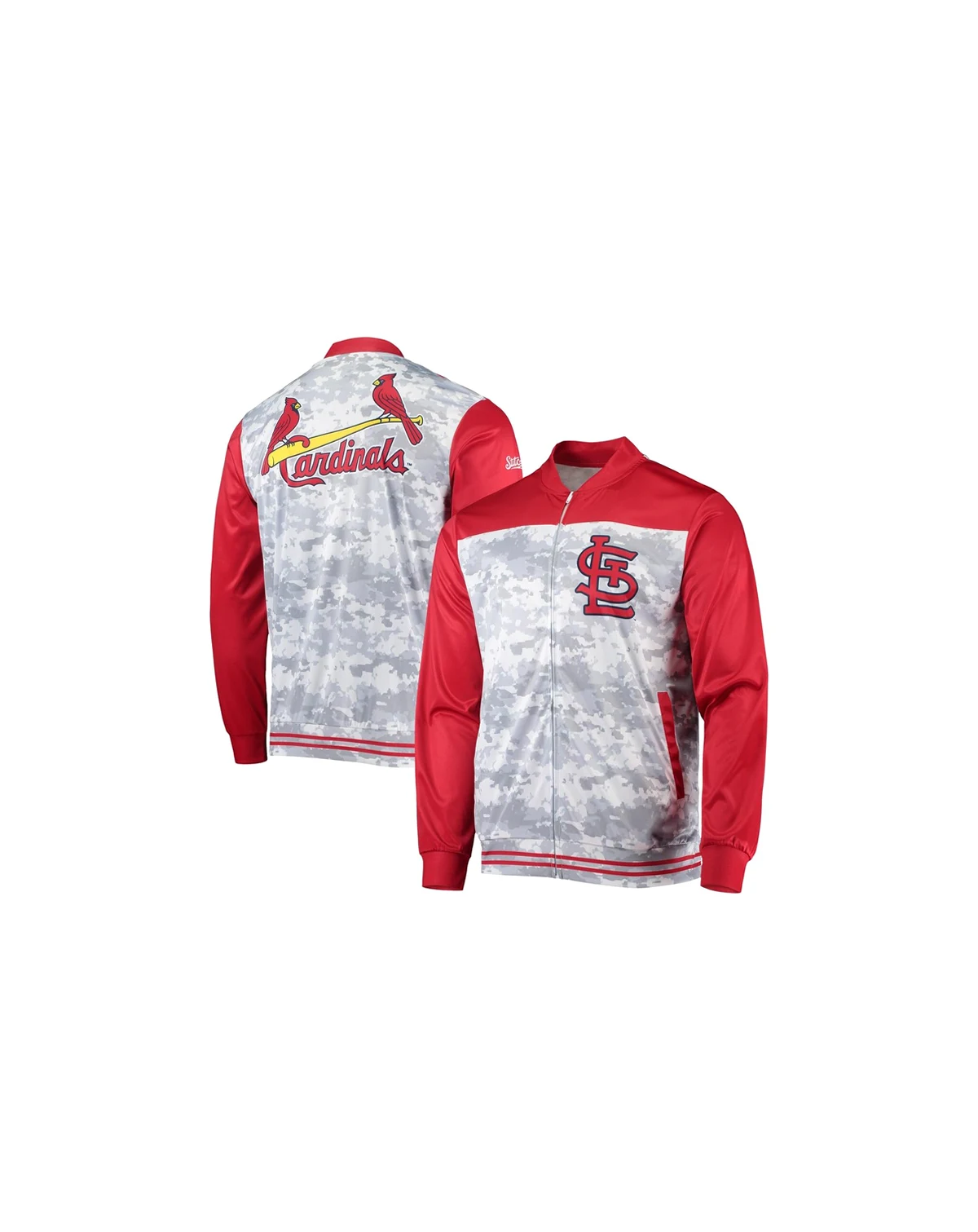 Men's Red St. Louis Cardinals Camo Full-Zip Jacket