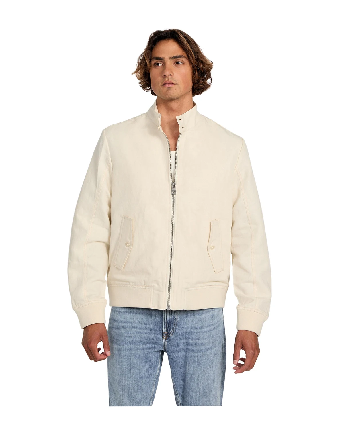 Men's Nolan Linen Harrington Jacket