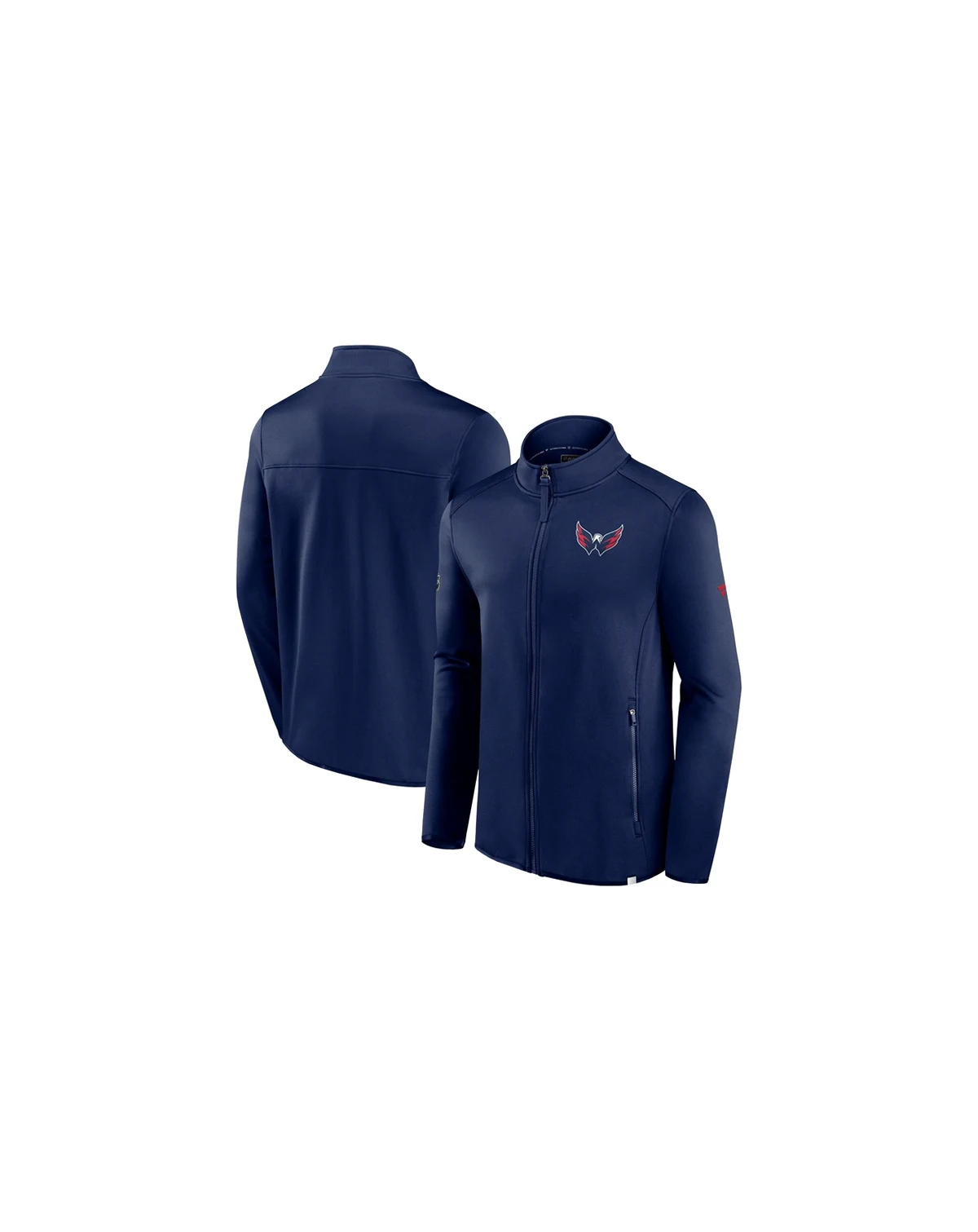 Men's Navy Washington Capitals Authentic Pro Full-Zip Jacket