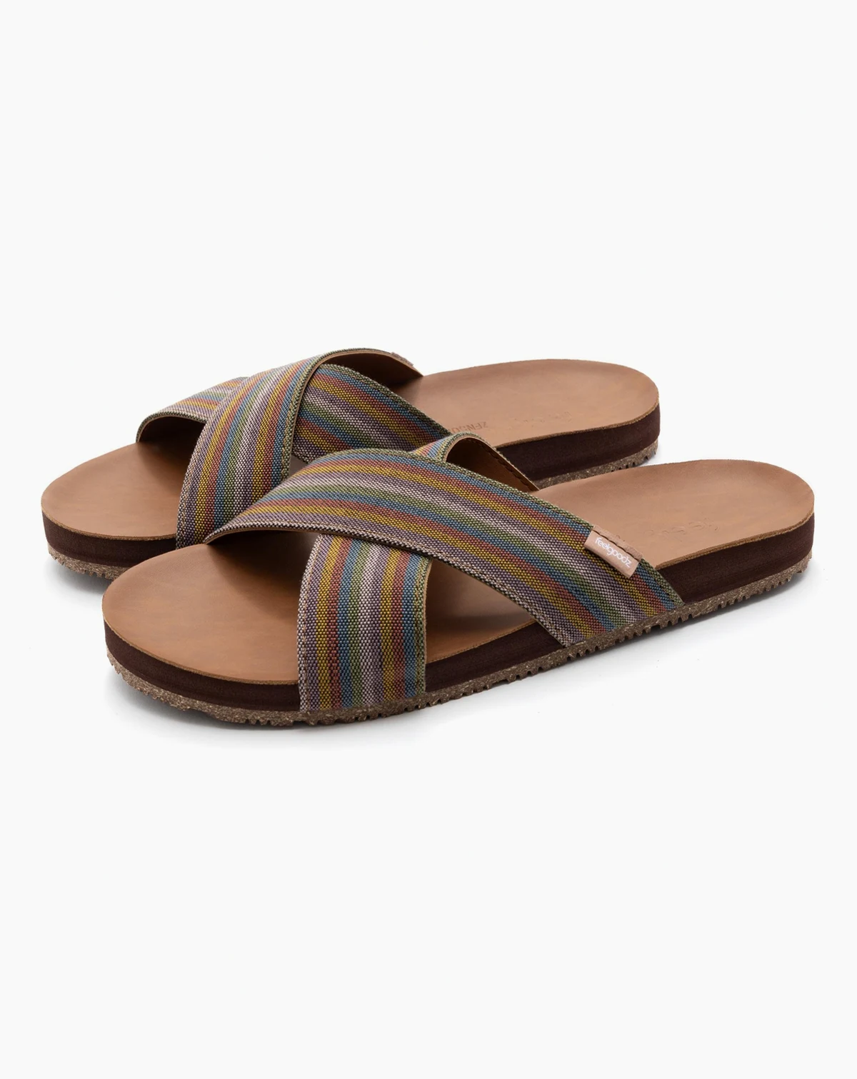 Women's Zensole Cascades Faux Leather Double Strap Slide Sandals