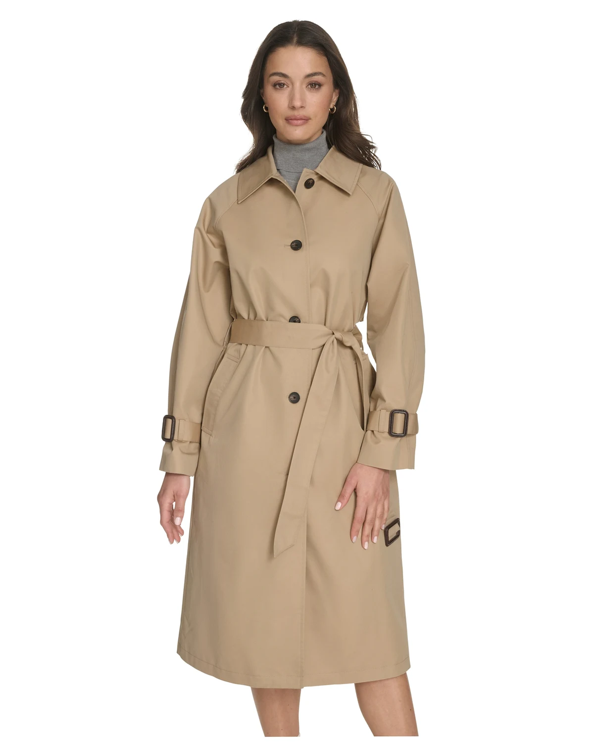 Women's Regular Single Breasted Trench Coat