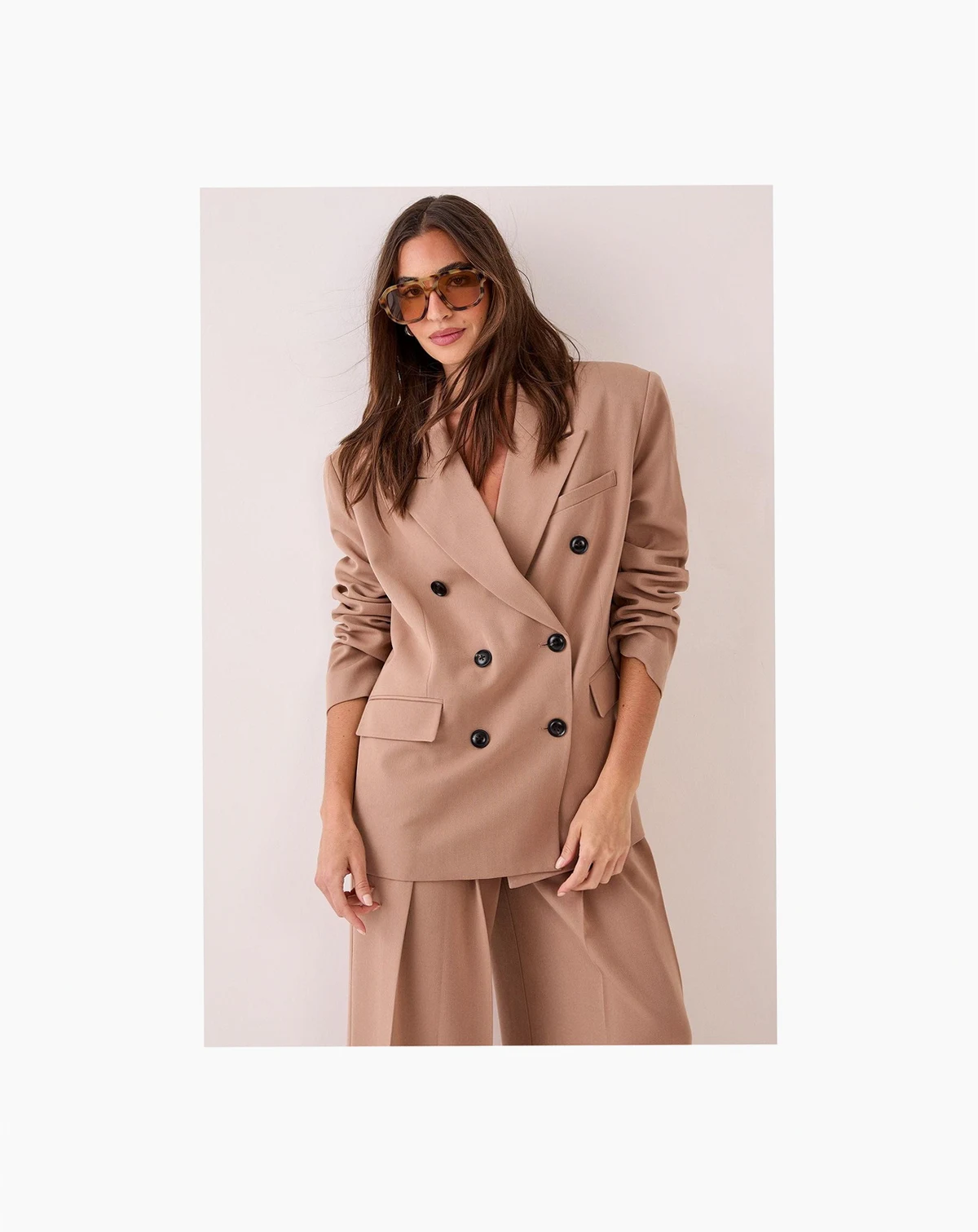 Women's Double Breasted Oversized Blazer