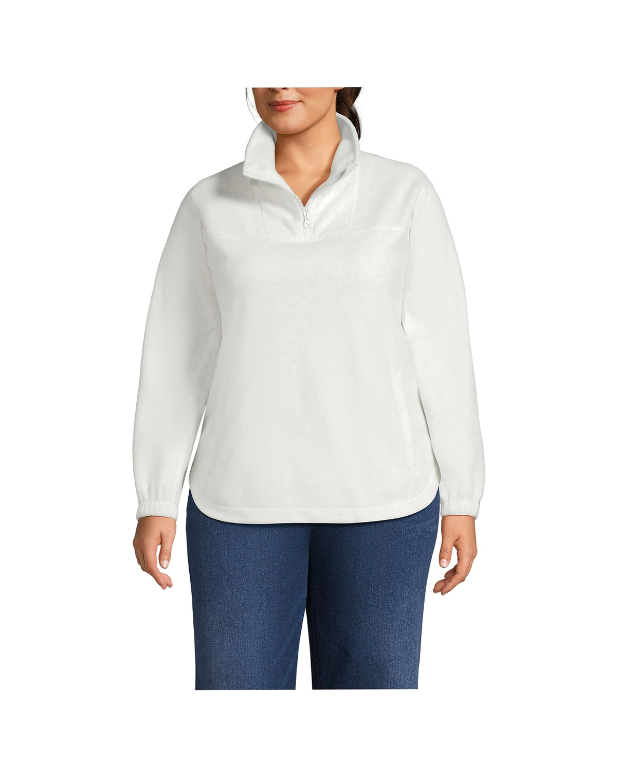 Plus Size Luxe Fleece Quarter Zip