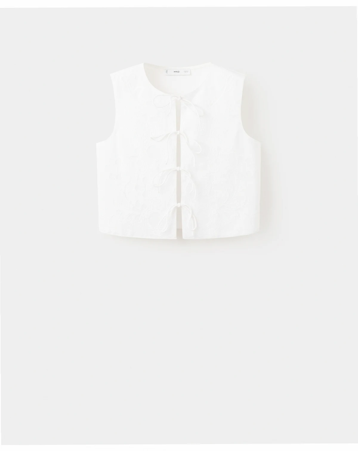 Women's Bows Embroidered Vest