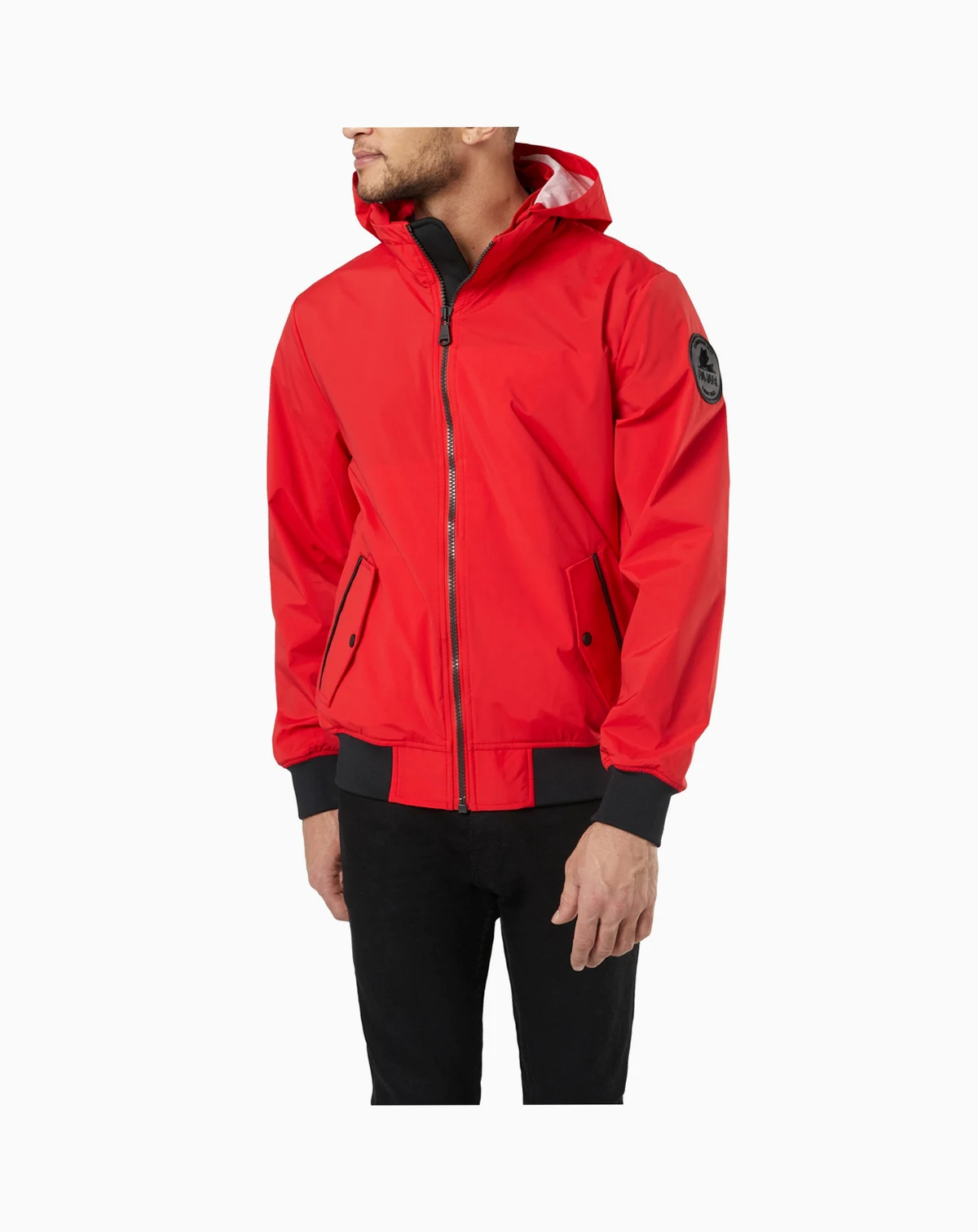 Men's Halcyon - 28"Men's Bomber Rain Jacket with Removable Hood