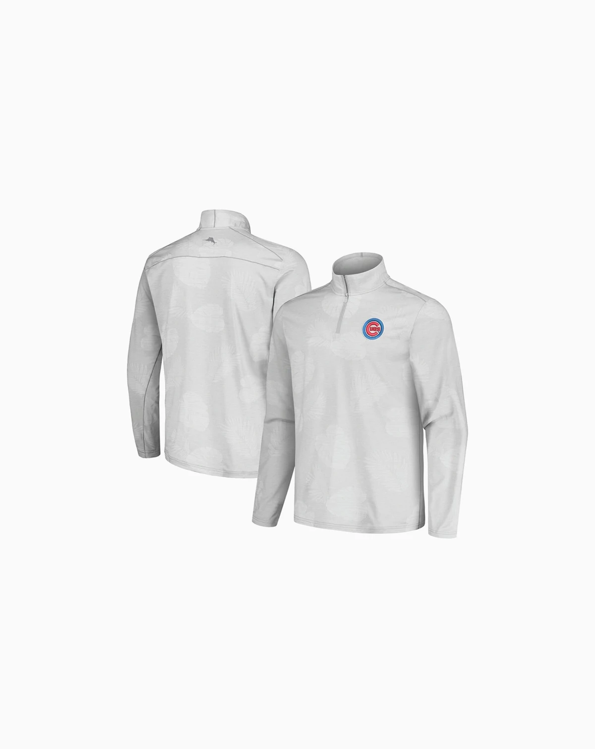Men's Gray Chicago Cubs Delray Frond IslandZone Half-Zip Jacket