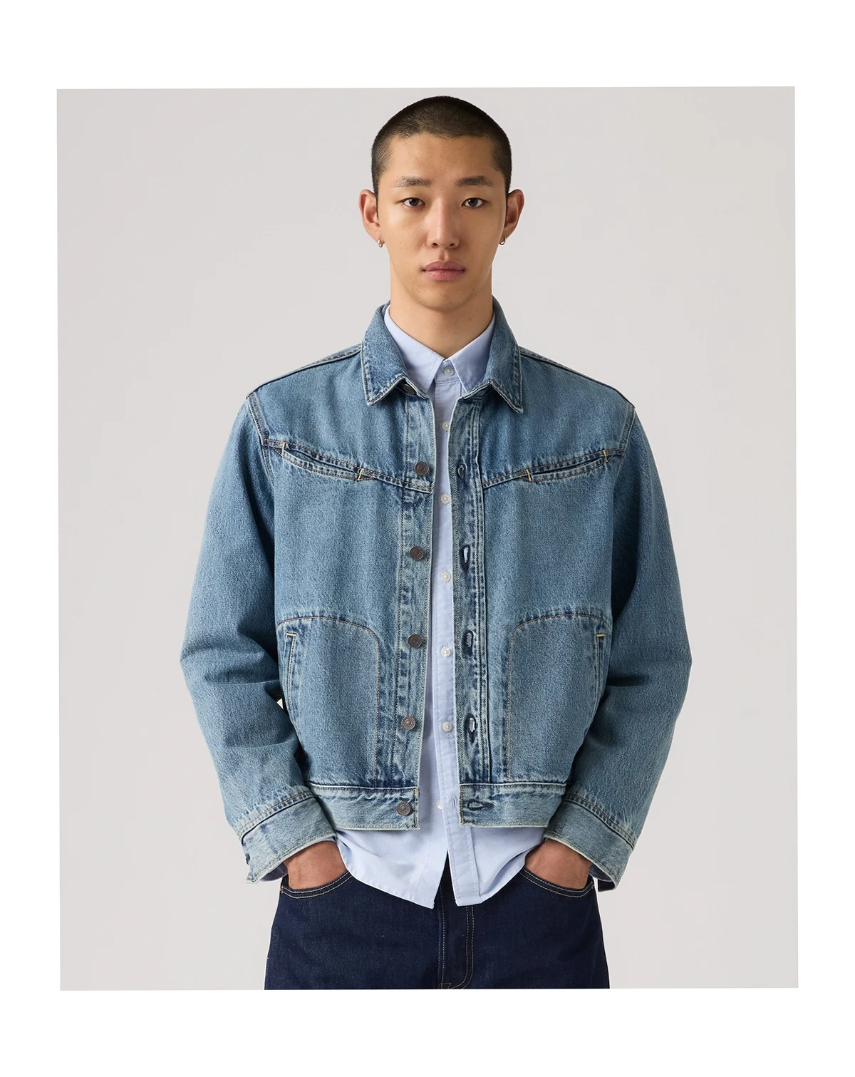 Premium Men's Market Miners Trucker Jacket